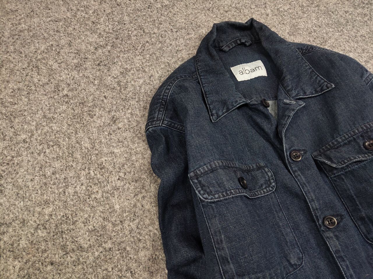 Albam Albam Design Light Denim Overshirt Pocket Jacket Size US S / EU 44-46 / 1 - 7 Thumbnail