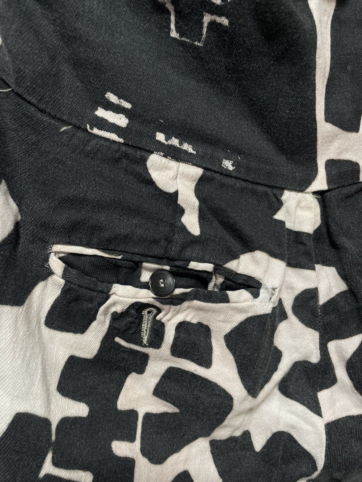 Isabel Marant Vintage pants Isabel Marant Monochrome Printed Cotton Size 26" / US 2 / IT 38 - 9 Thumbnail