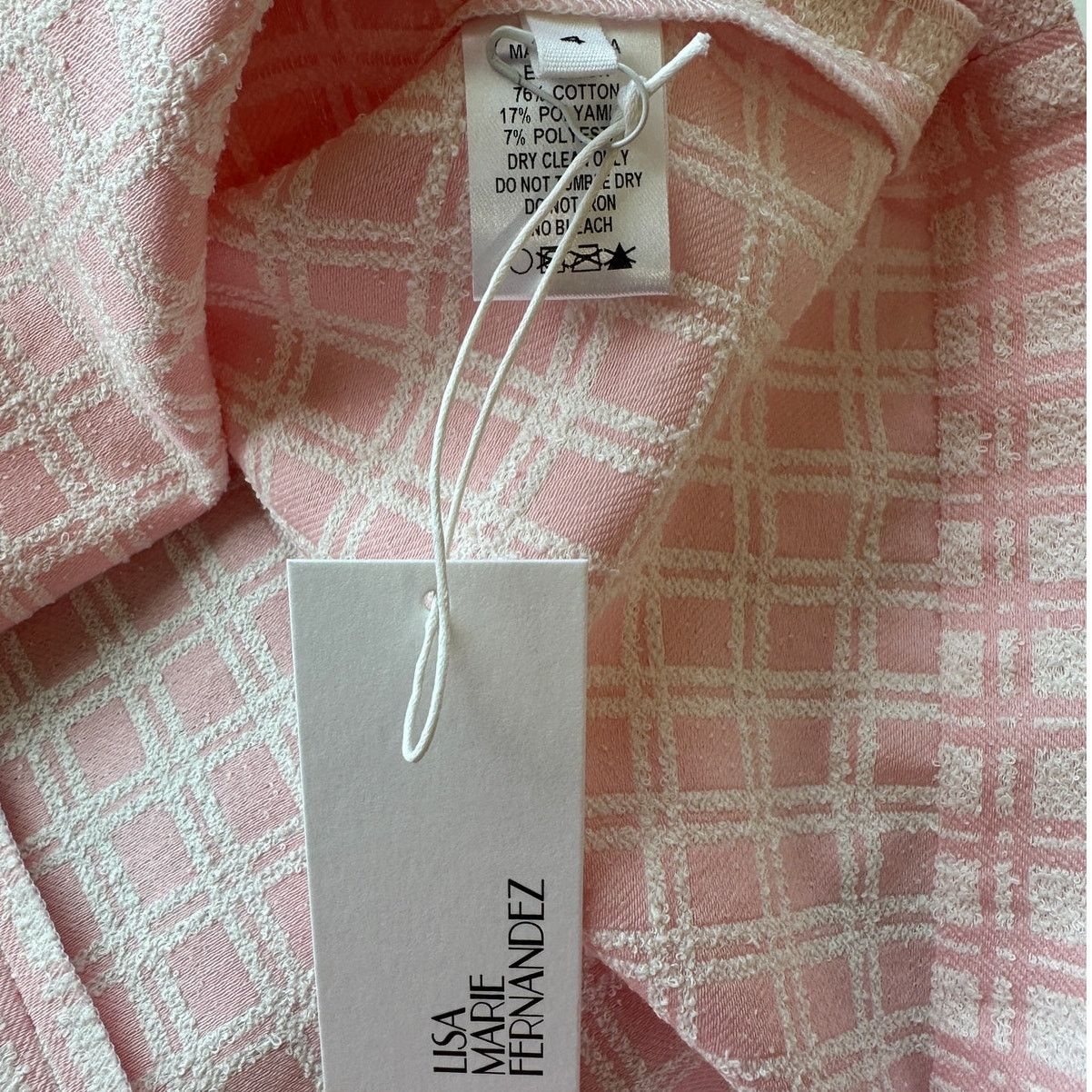 Lisa Marie Fernandez Lisa Marie Fernandez Checked Boucle Back Button Sleeveless 4 Size L / US 10 / IT 46 - 9 Thumbnail