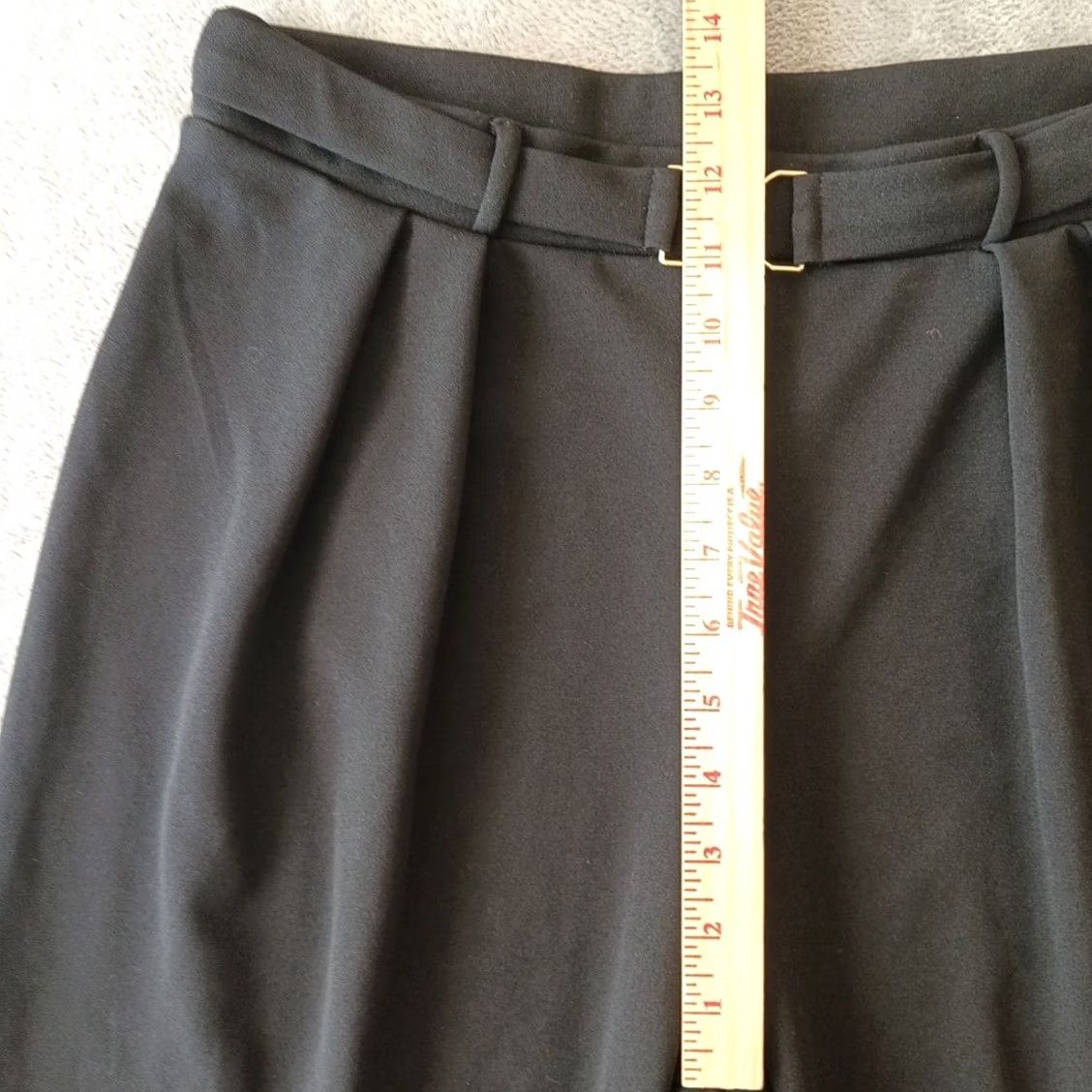H&M H&M Dress Pants Womens Medium Black Wide Leg Pull On Pleated Buckle Accent 28x29 Size 32" / US 10 / IT 46 - 4 Thumbnail