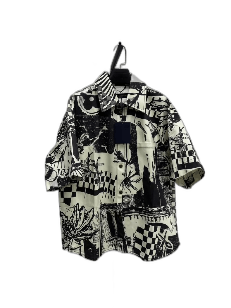 Louis Vuitton Louis Vuitton Short Sleeve Printed Shirt-yf Size US M / EU 48-50 / 2 - 1 Thumbnail
