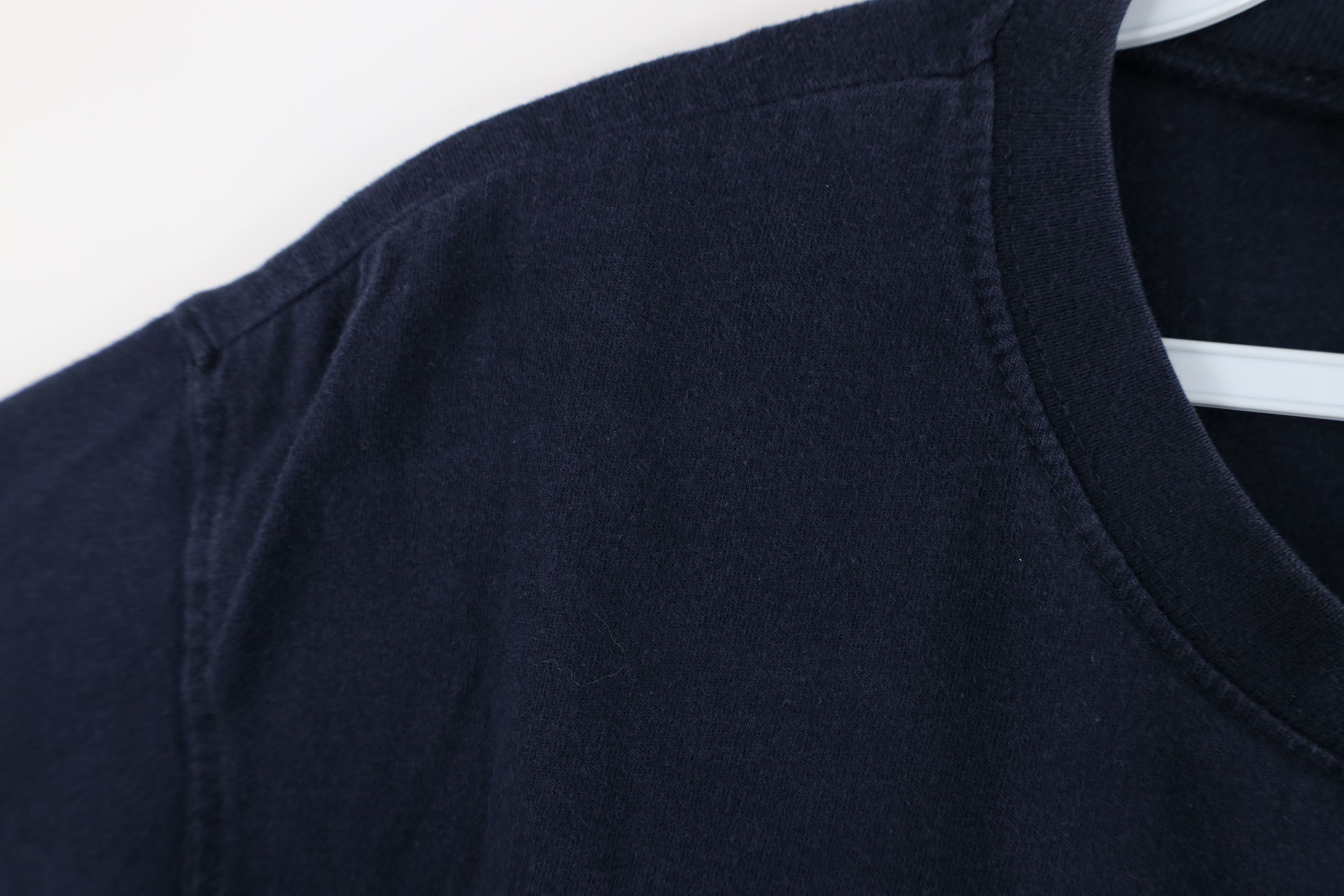 Vintage Vintage 90s Streetwear Heavyweight Cotton T-Shirt Blue Size US L / EU 52-54 / 3 - 6 Thumbnail