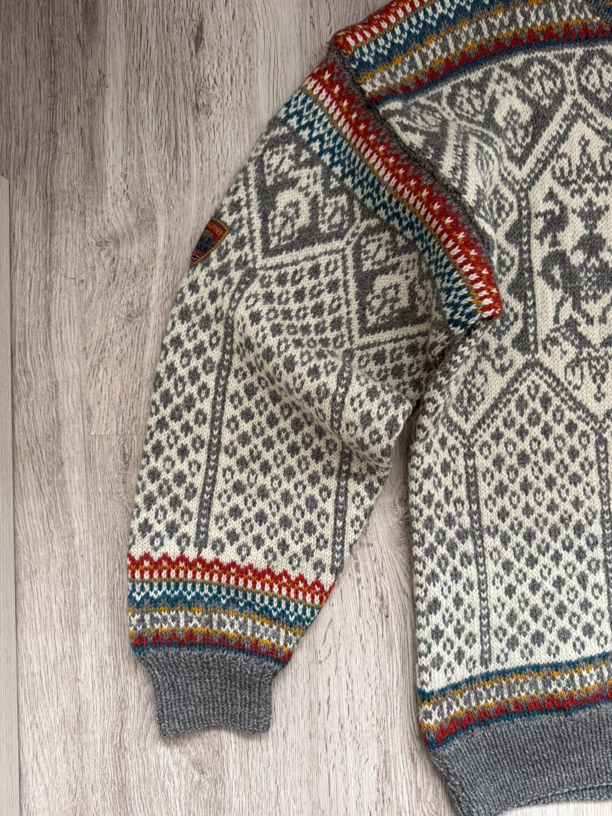 Dale Of Norway Dale Garn Wool Fair Isle Ski Sweater Oversize L 1990s Size US L / EU 52-54 / 3 - 2 Thumbnail