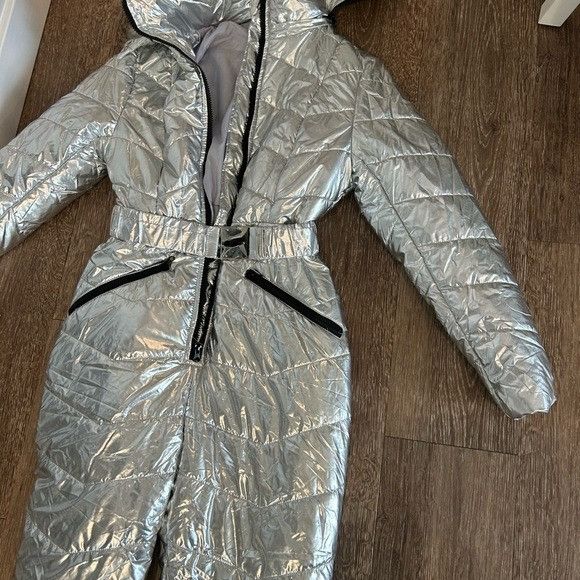 Other Silver Hooded Snowsuit Size XS / US 0-2 / IT 36-38 - 3 Thumbnail