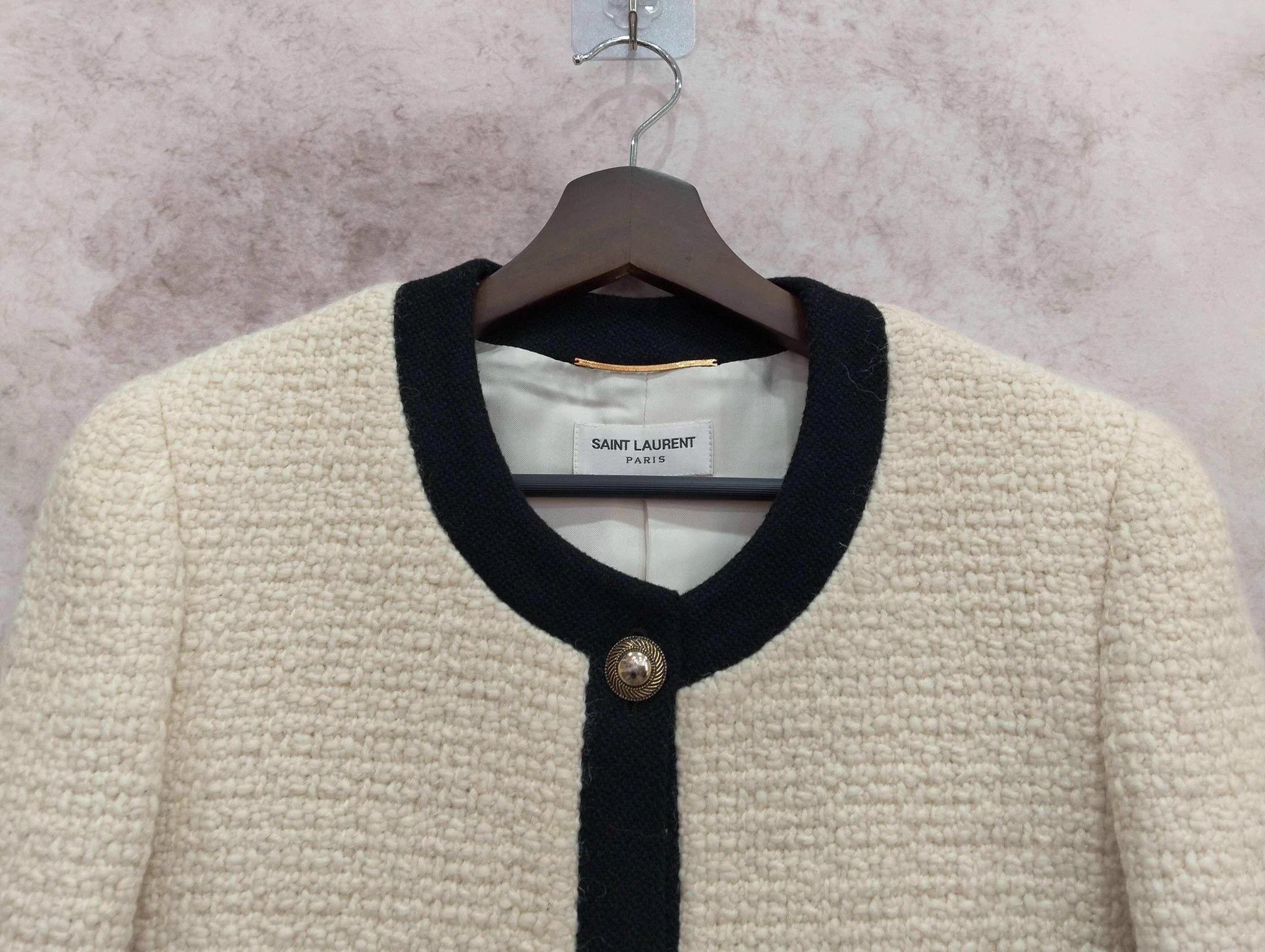 Saint Laurent Paris Saint Laurent tweed short jacket size 36 Size XS / US 0-2 / IT 36-38 - 3 Thumbnail