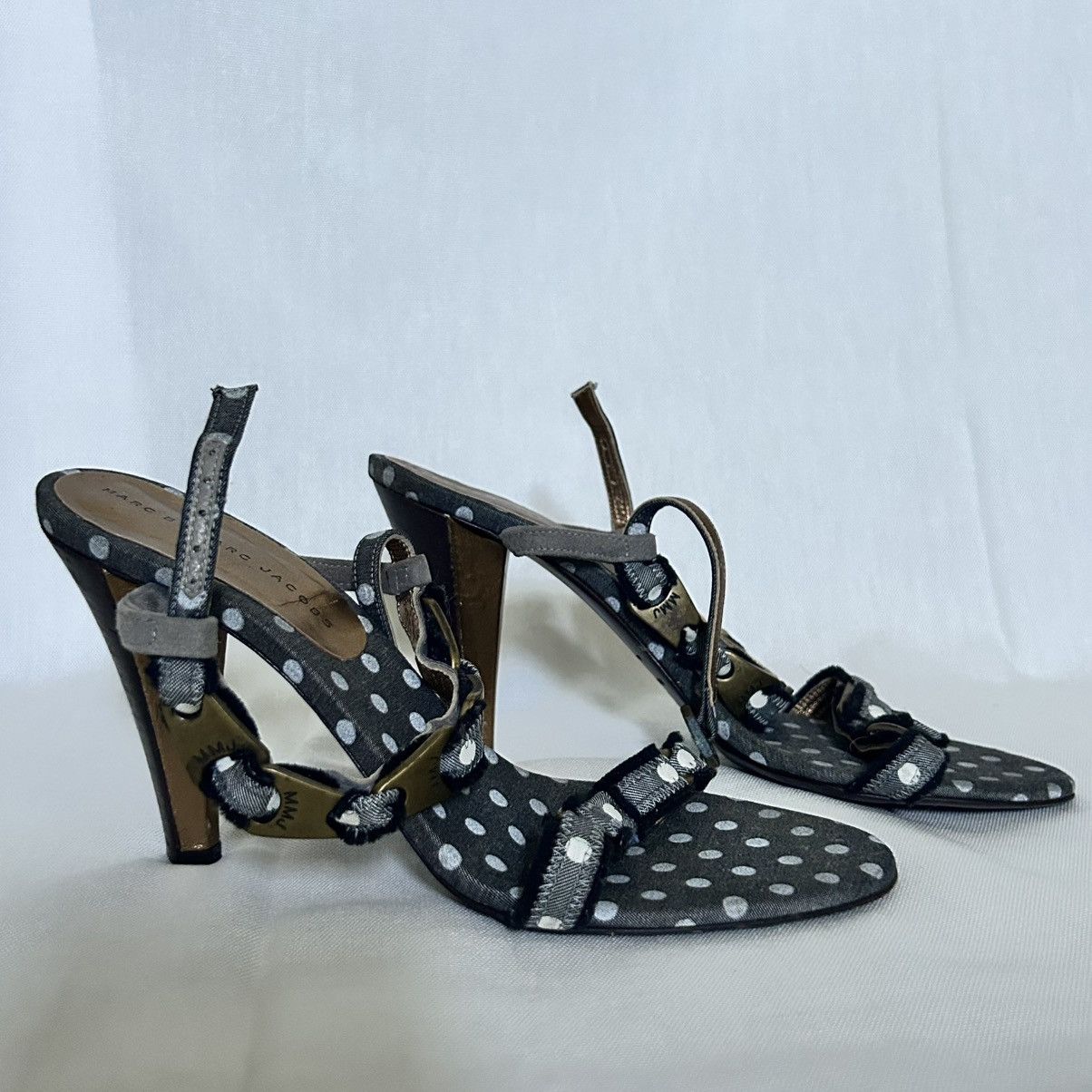 Marc by Marc Jacobs Vintage Marc Jacobs polka dot mesh kitten 4” heels Size US 8.5 / IT 38.5 - 1 Thumbnail