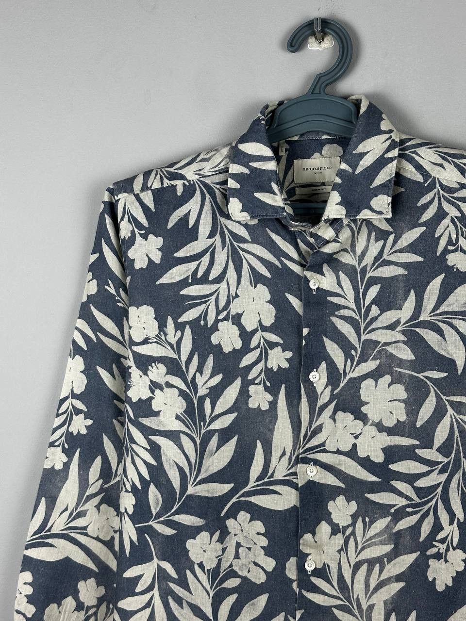 Brooksfield Luxury Brooksfield Torino Linen Summer Shirt Size US M / EU 48-50 / 2 - 3 Thumbnail