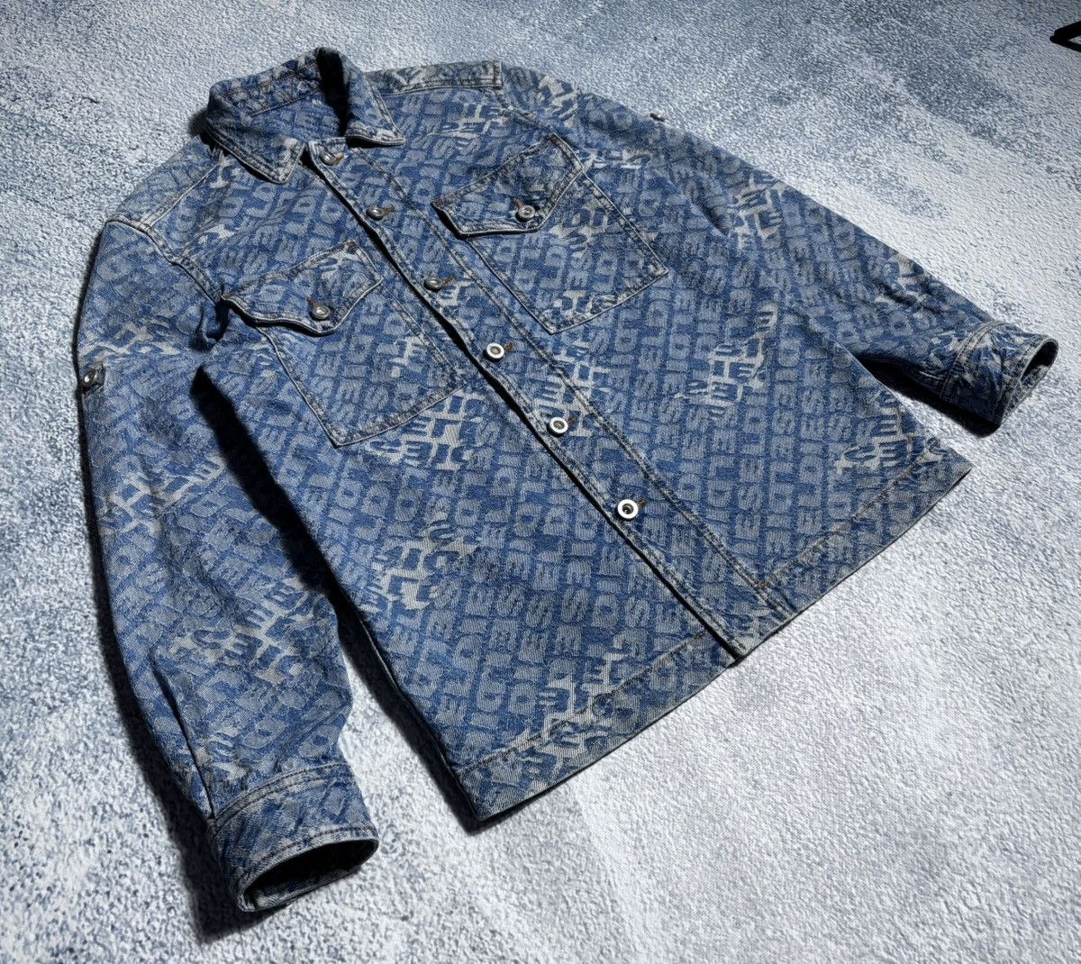 Diesel Diesel monogram jeans jacket S-M size Size US S / EU 44-46 / 1 - 3 Thumbnail