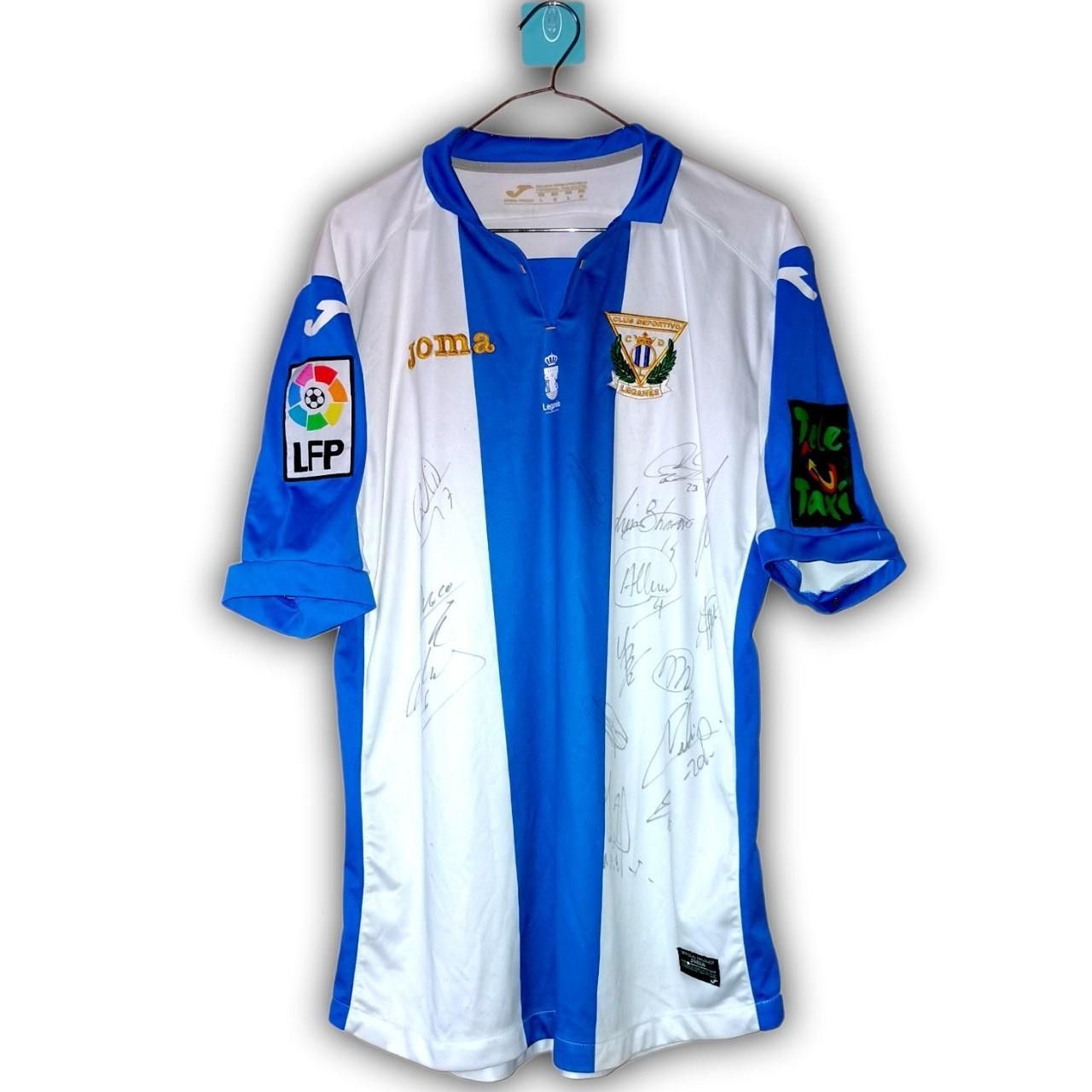 Joma Deportivo Leganes Spain 2016 2017 Home Shirt Jersey Size US L / EU 52-54 / 3 - 5 Thumbnail