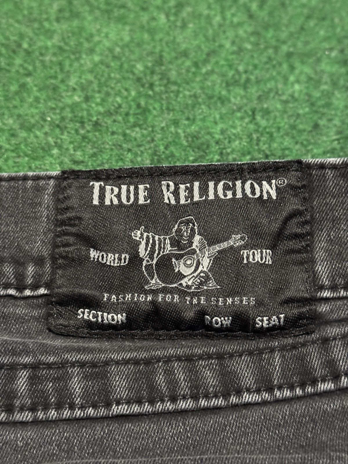 True Religion True Religion Black Denim Straight Leg 34x26 Y2K Jeans Size US 34 / EU 50 - 3 Thumbnail