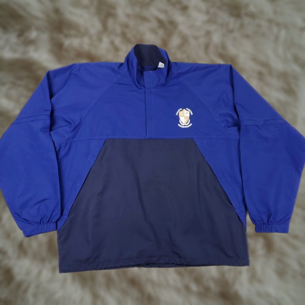 Vintage Page & Tuttle Golf Blue Quarter Zip Pullover Windbreaker Jacket L Mens Sportswear Windbreaker Golf Size US L / EU 52-54 / 3 - 1 Thumbnail
