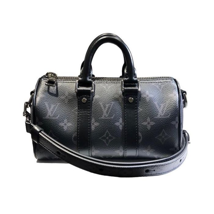 Louis Vuitton Monogram Eclipse Keepall XS w/Strap - Black Handle Bags,  Handbags - LOU763341