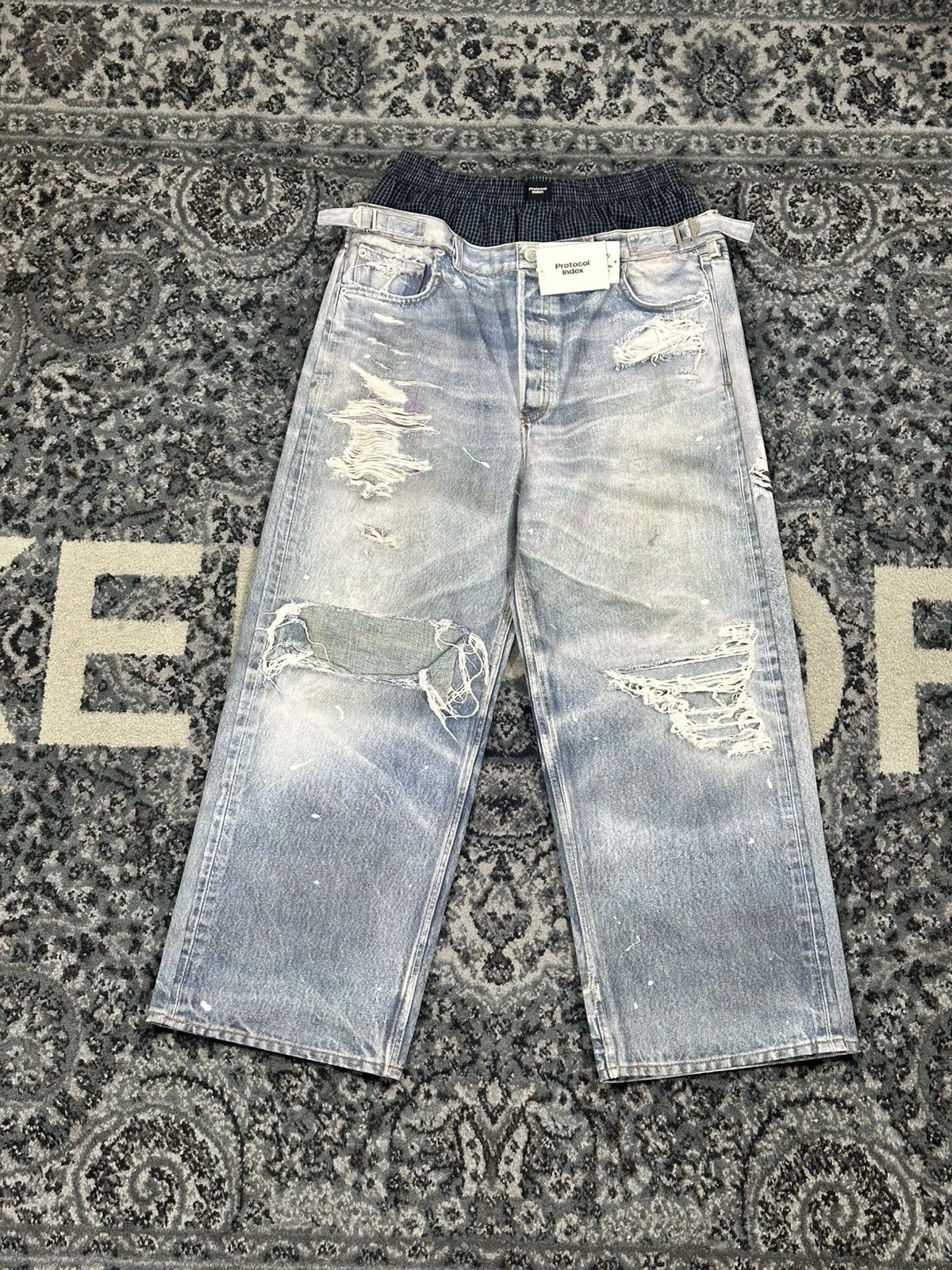 PROJECT G/R PROJECT G/R 'TROMPE L'ŒIL' DENIM PANTS | Grailed