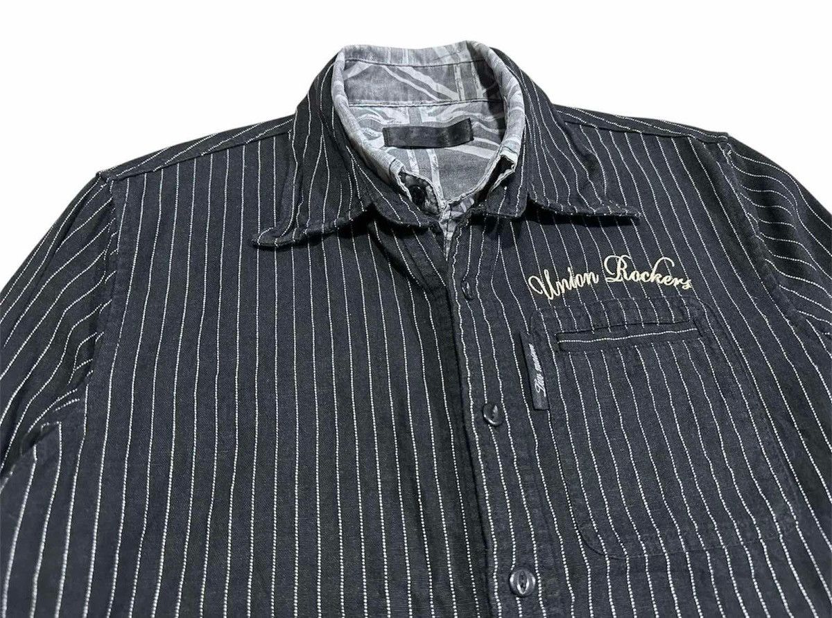 Hysteric Glamour × If Six Was Nine × Japanese Brand 🔥Sick Y2K Luv Maison Jackrose Union Rock Double Layer Shirt Size US M / EU 48-50 / 2 - 6 Thumbnail