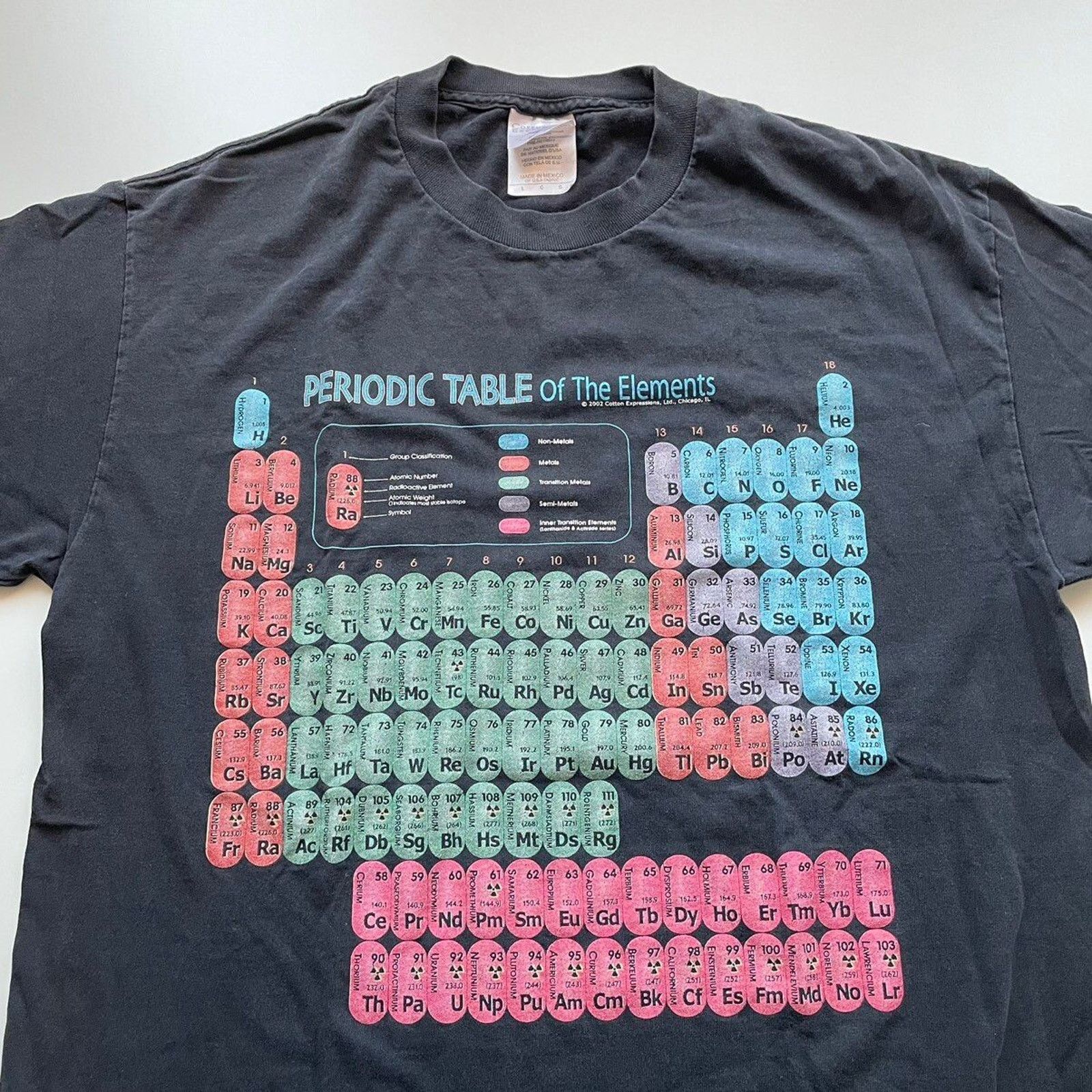 Arts & Science Vintage Periodic Table Science T Shirt Large Art Graphic Size US L / EU 52-54 / 3 - 2 Thumbnail