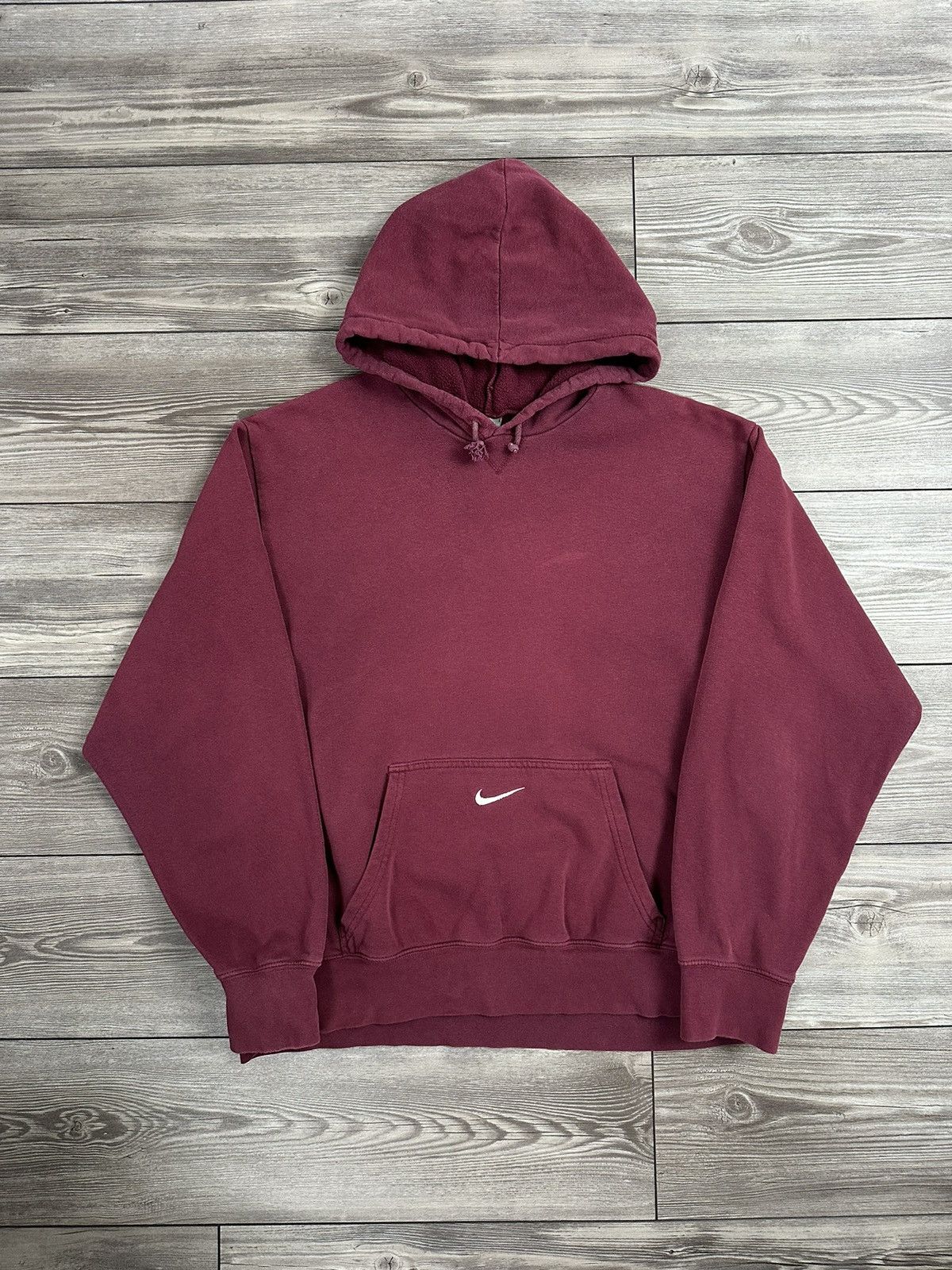Nike Vintage Y2K Nike Pocket Center Swoosh Essential Hoodie Size US XL / EU 56 / 4 - 1 Thumbnail