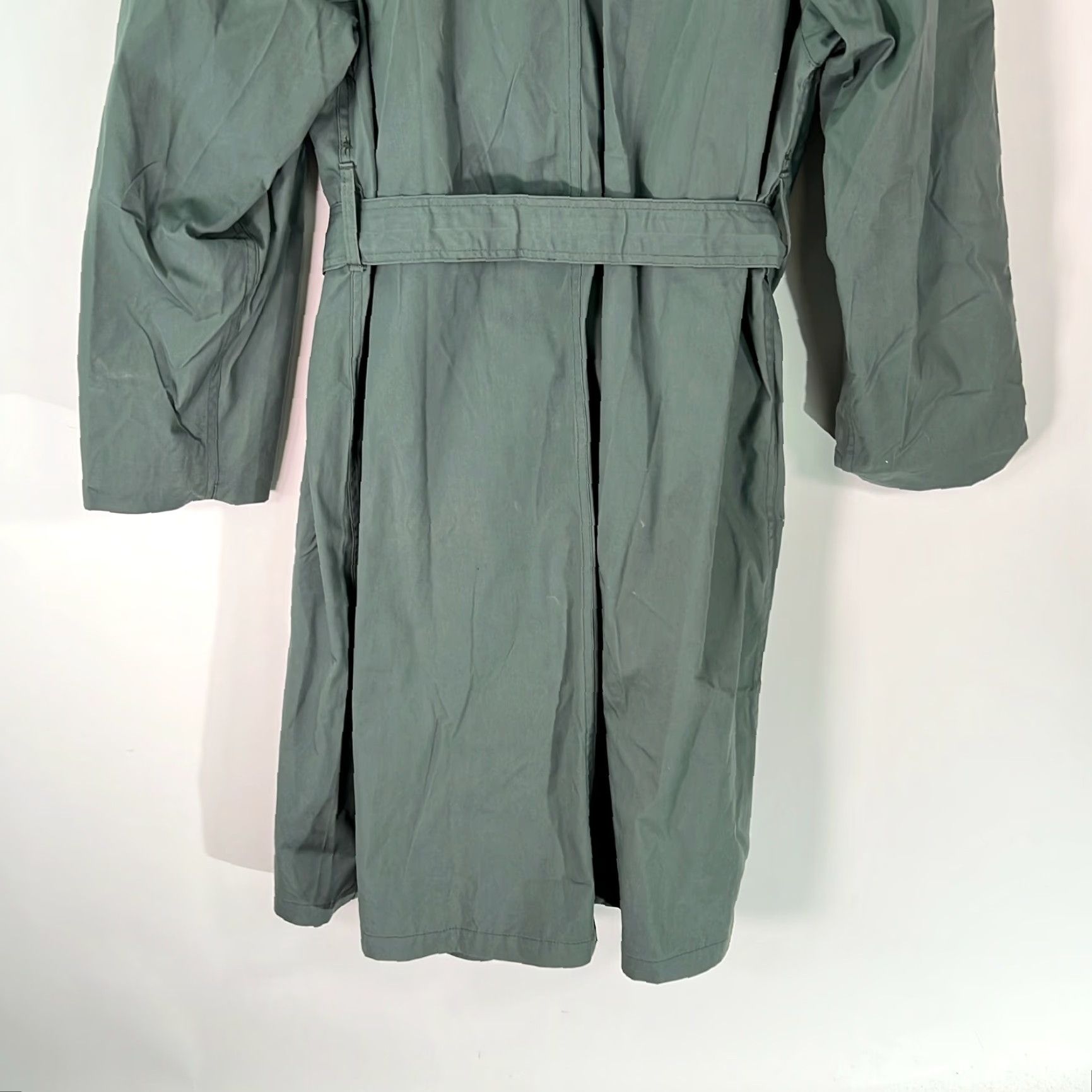 Rains VINTAGE L Manzo And Sons Raincoat Shirt Womens 20R Green 1970s Military Style Cotton Polyester Raincoat Casual Womens Boys/Mens Size 3XL / US 20-22 - 5 Thumbnail