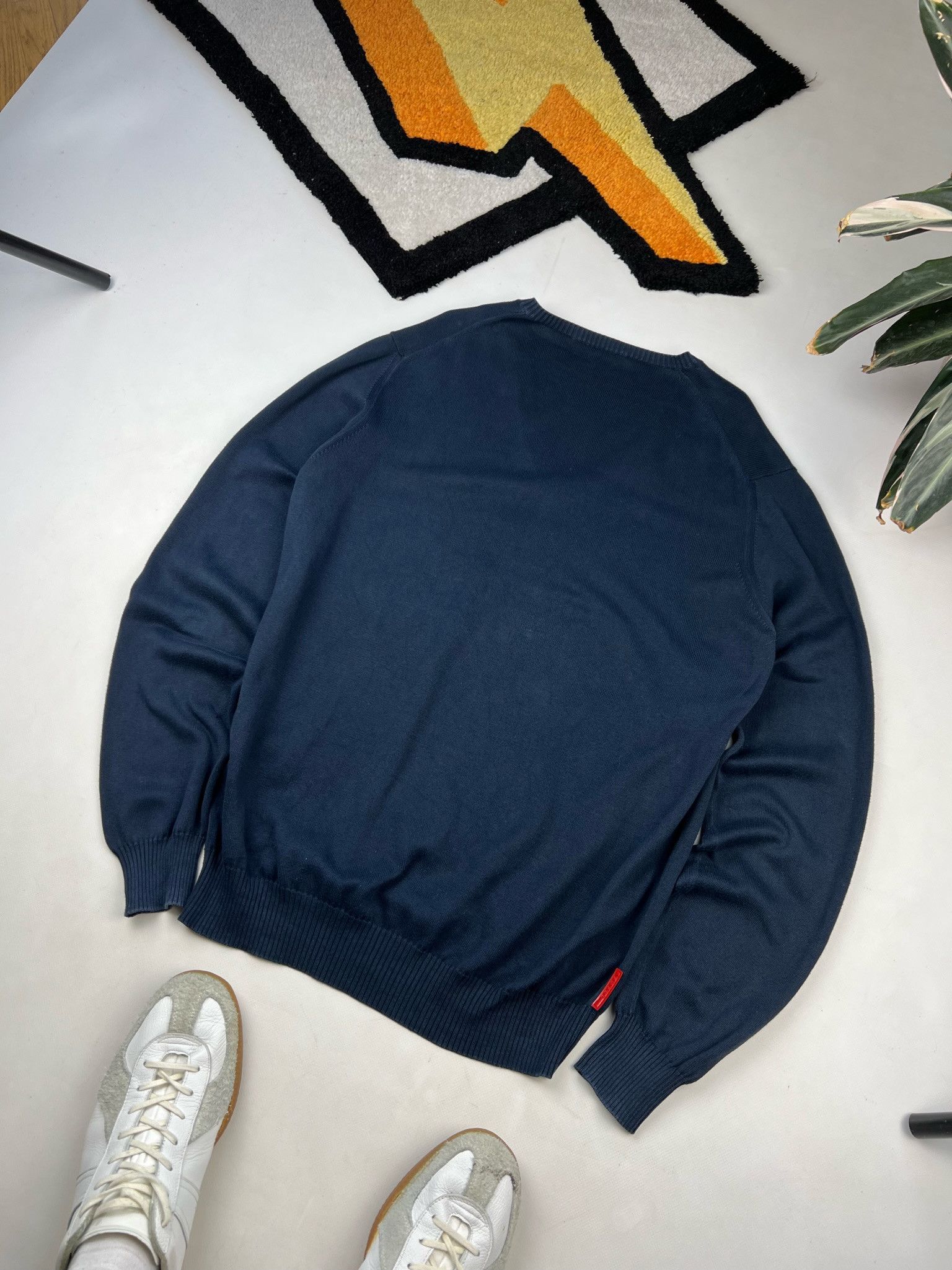Prada Prada Milano crew wool Sweater / Jumper v neck Size US L / EU 52-54 / 3 - 4 Thumbnail