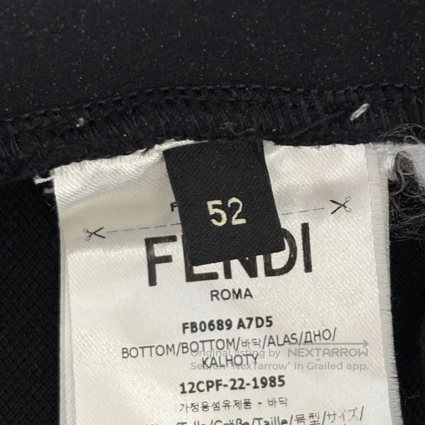 Fendi FENDI LOGO-printed velcro shorts Size US 36 / EU 52 - 5 Thumbnail