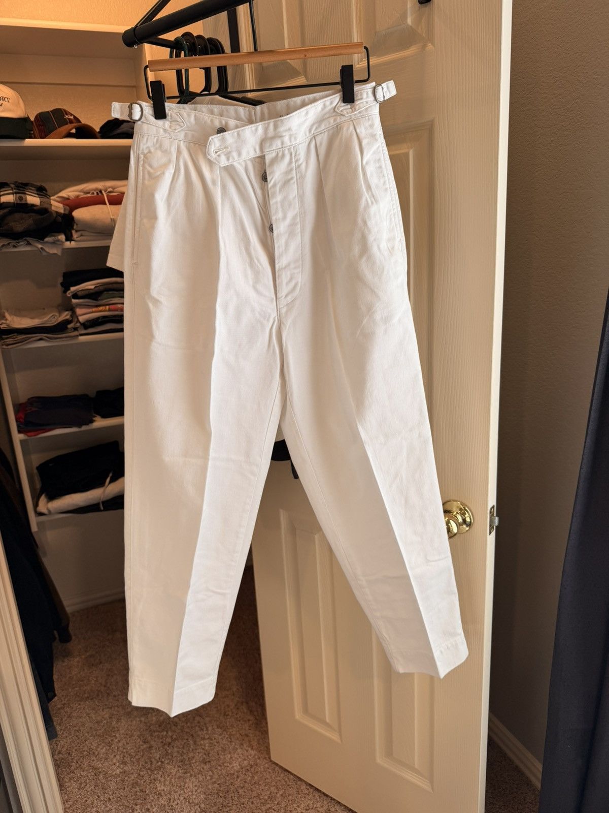 Polo Ralph Lauren Polo Ralph Lauren White Relaxed Fit Trousers Size 28 Size US 28 / EU 44 - 1 Thumbnail