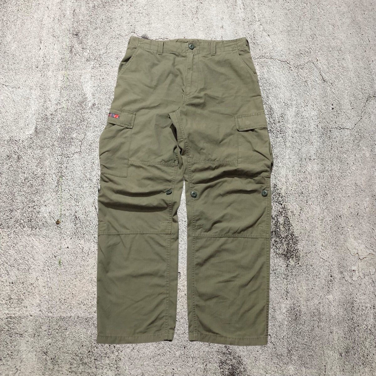 Wtaps 🇯🇵 2000s Wtaps Trousers Cotton Ripstop Cargo Pants Green Army Size US 34 / EU 50 - 3 Thumbnail