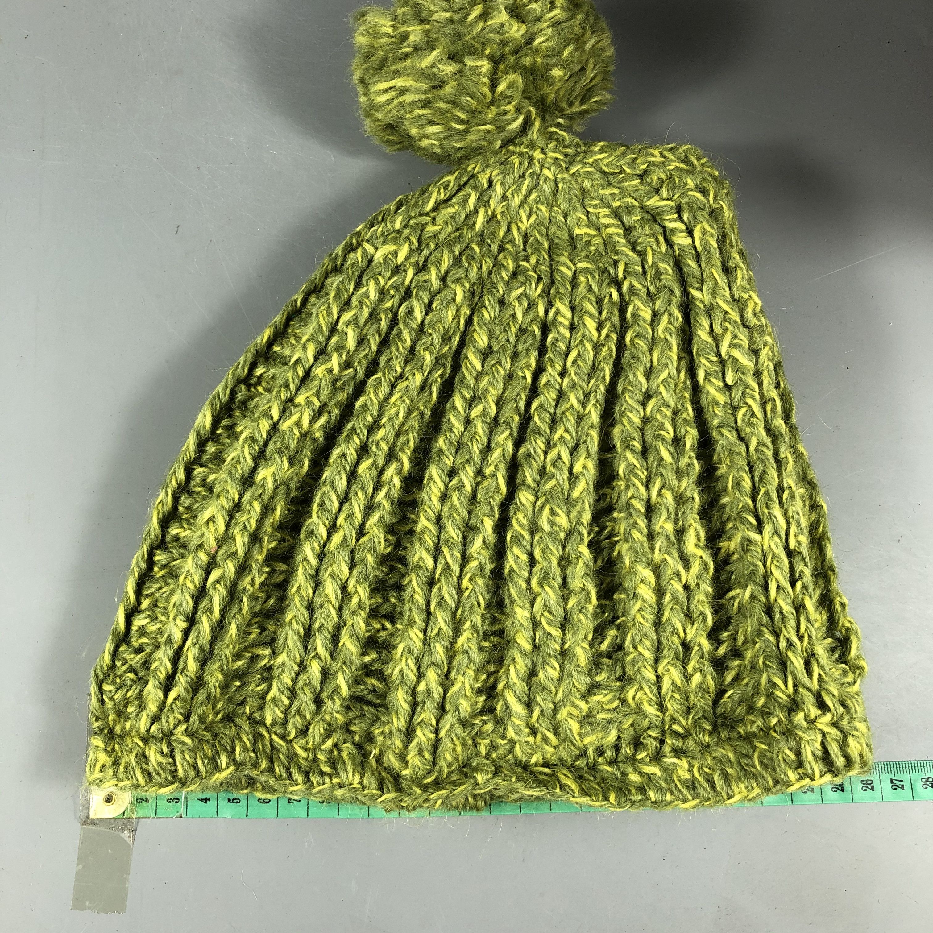 Japanese Brand Cable Knit Plain Beanie Size ONE SIZE - 3 Thumbnail