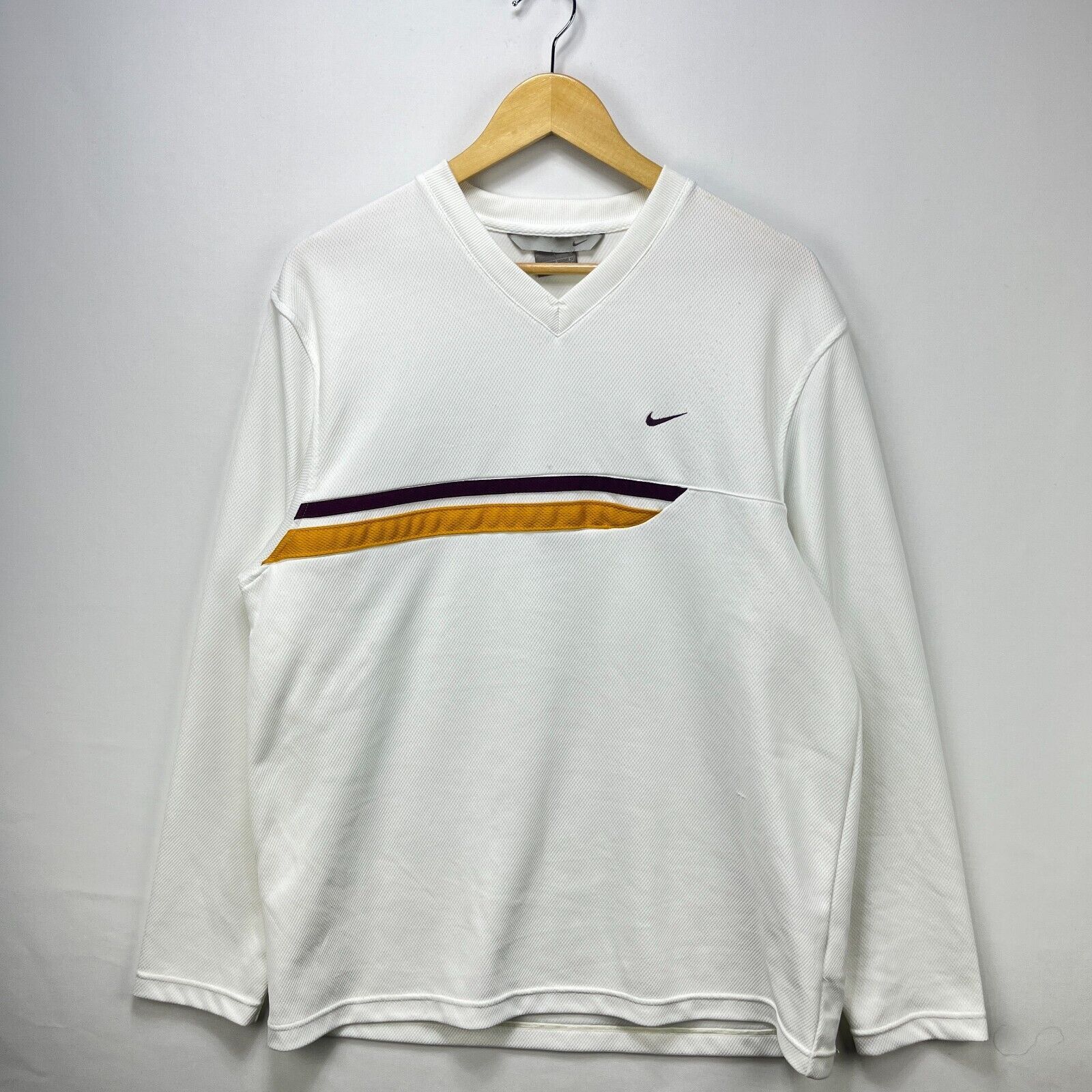 Nike × Vintage Vintage Y2K Nike Longsleeve Shirt Swoosh Embroidered Large Size US L / EU 52-54 / 3 - 1 Thumbnail