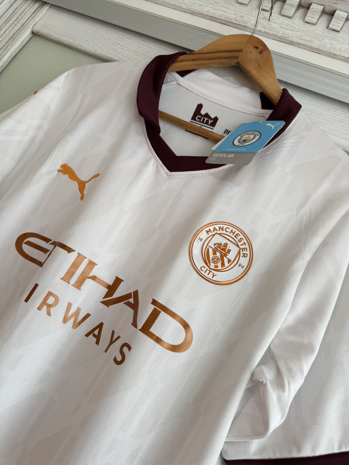 Puma Manchester City 2023-2024 Away Soccer Jersey Football Kit Size US XL / EU 56 / 4 - 5 Thumbnail