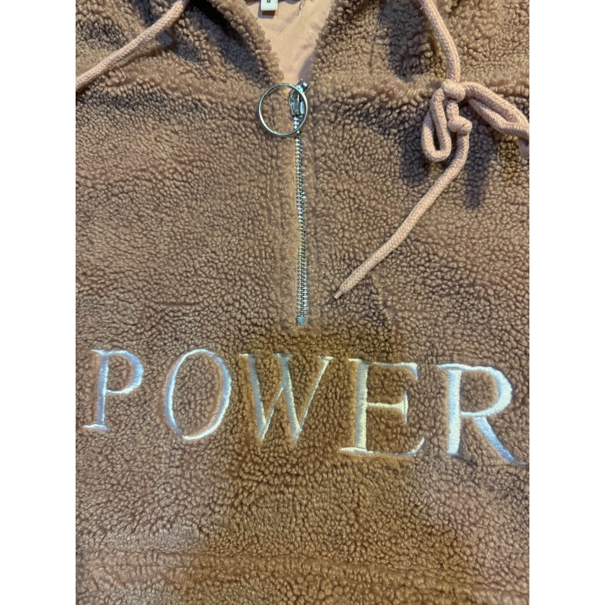 Other Womens Power Sherpa Pullover Hoodie M 100% Polyester Size M / US 6-8 / IT 42-44 - 12 Thumbnail
