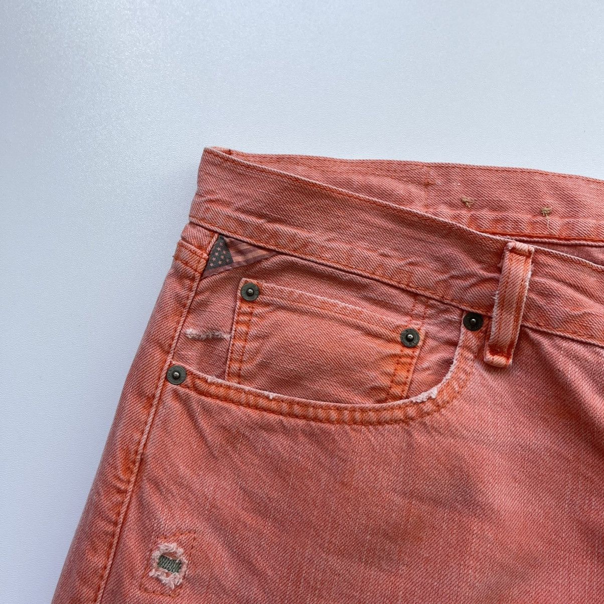 Denim & Supply Ralph Lauren × Polo Ralph Lauren × Ralph Lauren Ralph Lauren Denim & Supply Distressed Denim Slim Fit Shorts Size US 36 / EU 52 - 4 Thumbnail