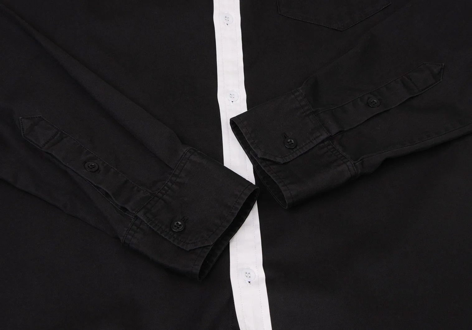 Yohji Yamamoto Yohji Yamamoto Cotton Contrast Shirt Size US M / EU 48-50 / 2 - 6 Thumbnail
