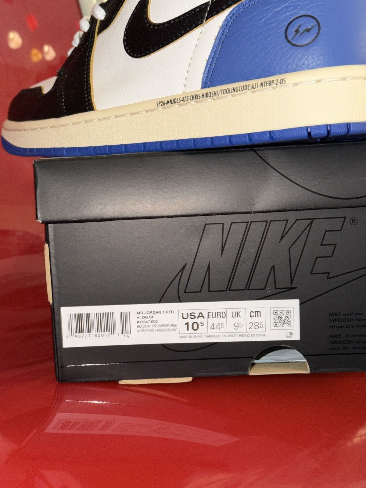 Fragment Design × Nike Nike Jordan 1 x Fragment x Union LA High Retro Shoes Size US 10.5 / EU 43-44 - 13 Thumbnail