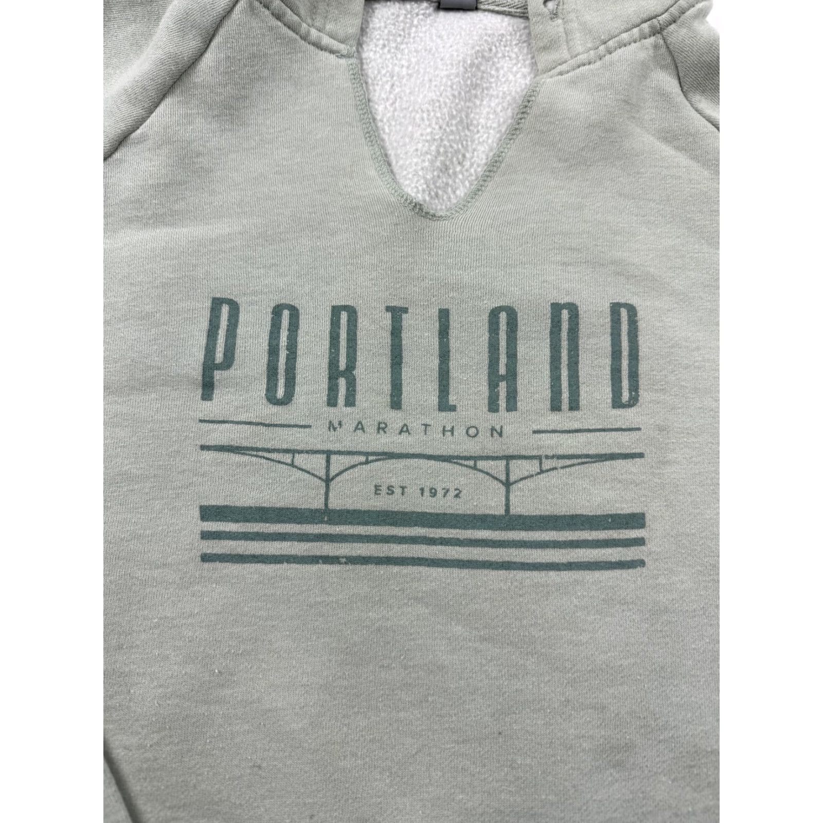 Vintage Portland Marathon Hoodie Mens Medium Green Independent Trading Co Shirt? Size US M / EU 48-50 / 2 - 2 Thumbnail