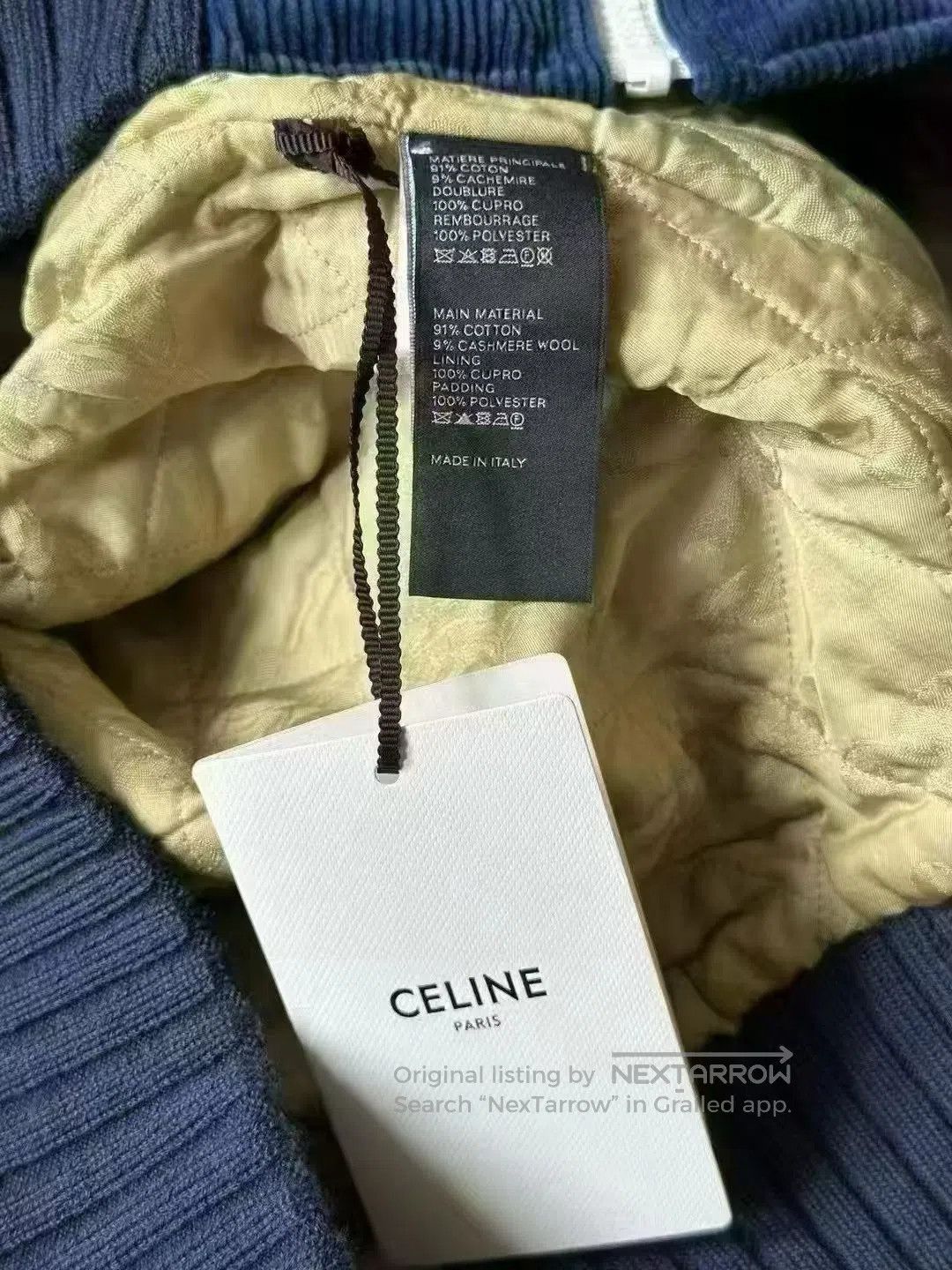 Celine Celine Velvet Triumph Arch Embroidered Cotton Jacket| Size US S / EU 44-46 / 1 - 3 Thumbnail