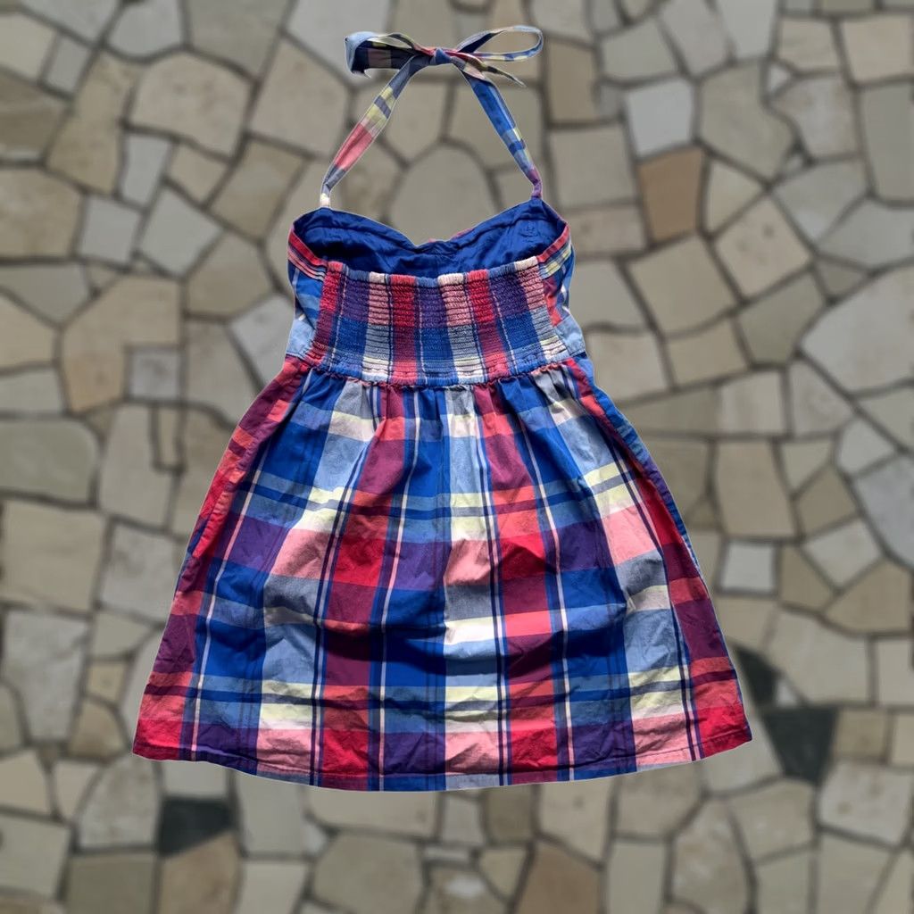 Abercrombie & Fitch Abercrombie & Fitch Dress XL Halter Plaid Multicolor Cotton Sundress Womens XL Short Dress Size XL / US 12-14 / IT 48-50 - 1 Thumbnail