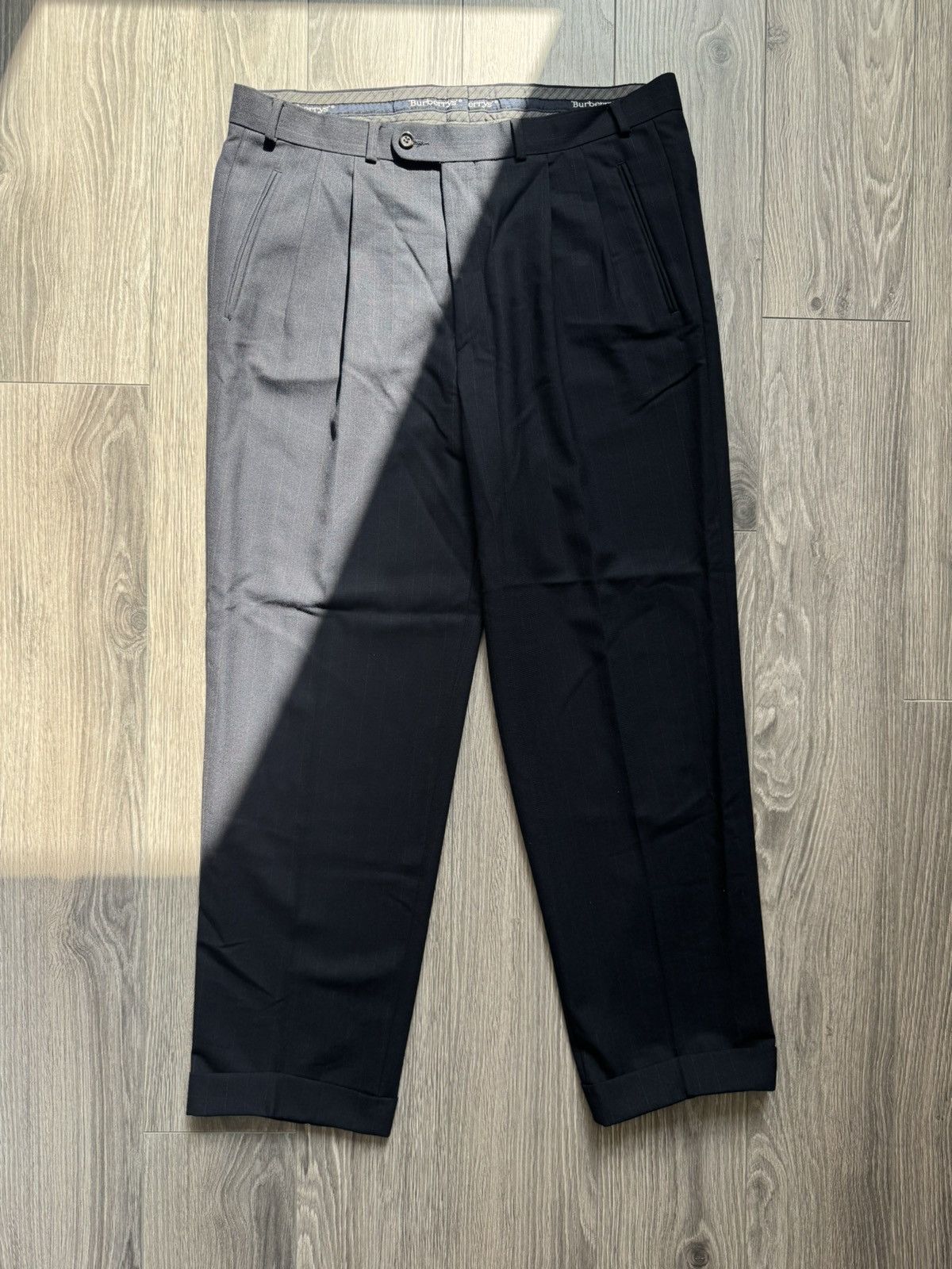 Burberry Vintage Burberrys Formal stripped suitpants Size US 38 / EU 54 - 2 Thumbnail