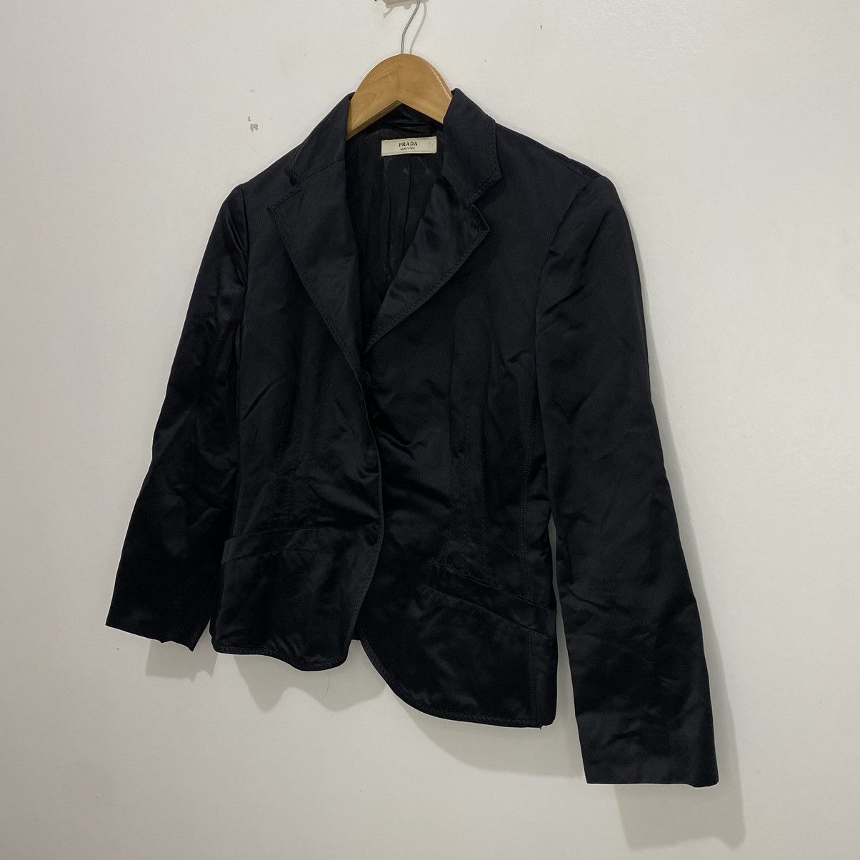 Prada Prada Silk Cropped Blazer Size XS / US 0-2 / IT 36-38 - 2 Thumbnail