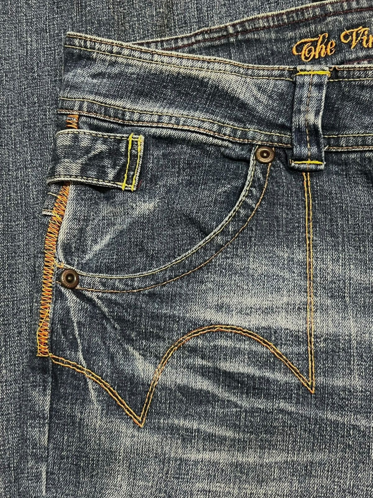 Japanese Brand Vintage Flared Original Jeans Japan - Faded Wash Style Jeans Size US 33 - 8 Thumbnail