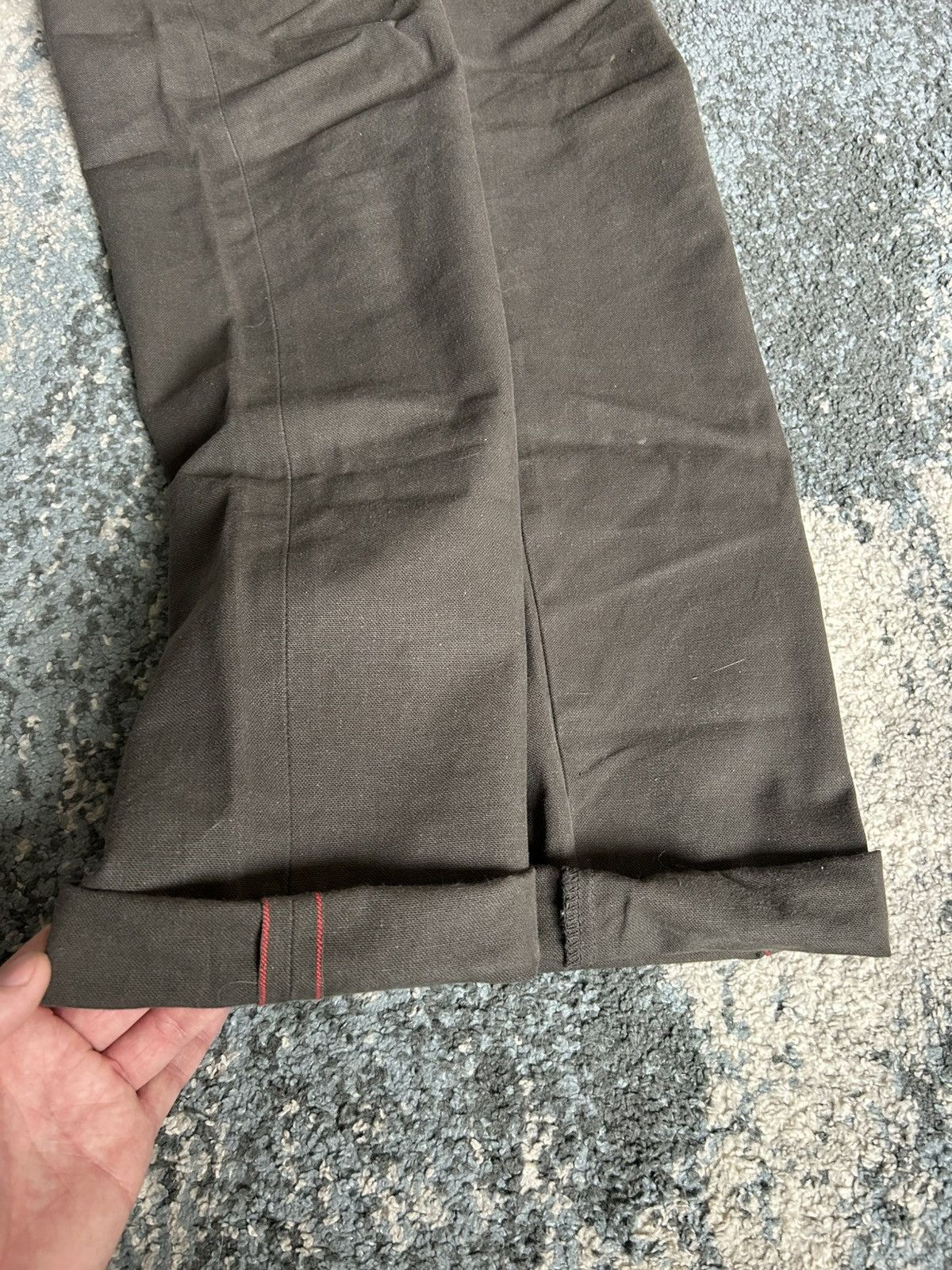 Naked & Famous AUTUMN 2020 Made in Canada BLACK STEEL DUCK CANVAS SELVEDGE Size US 33 - 16 Thumbnail