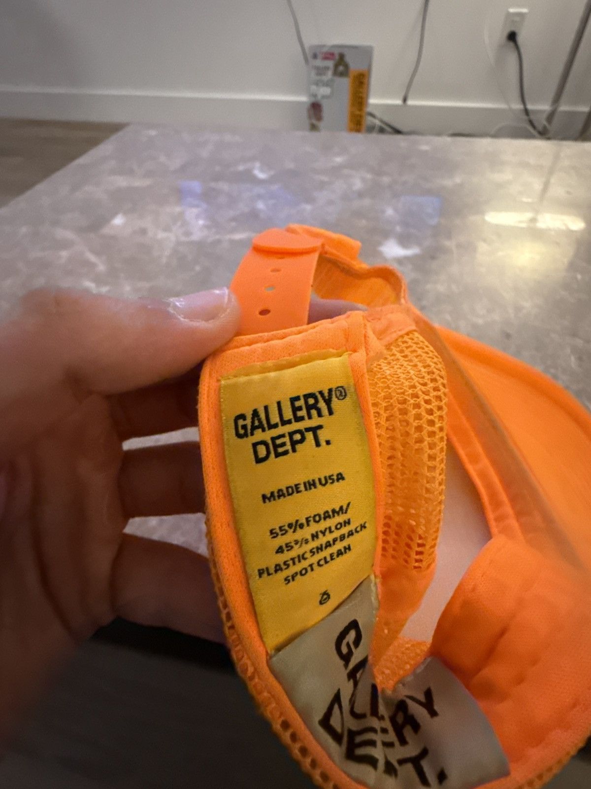Gallery Dept Orange Trucker Hat