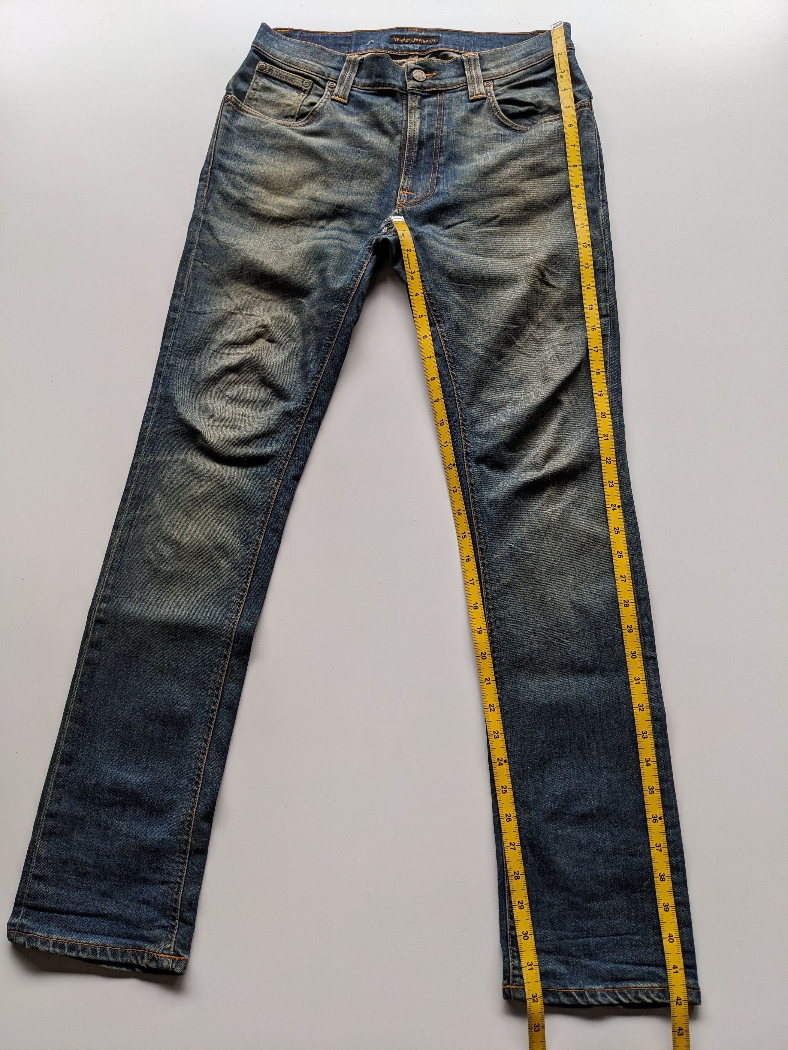 Jean × Nudie Jeans Nudie Jeans Thin Finn made in italy 31 x 32inches Size US 31 - 8 Thumbnail
