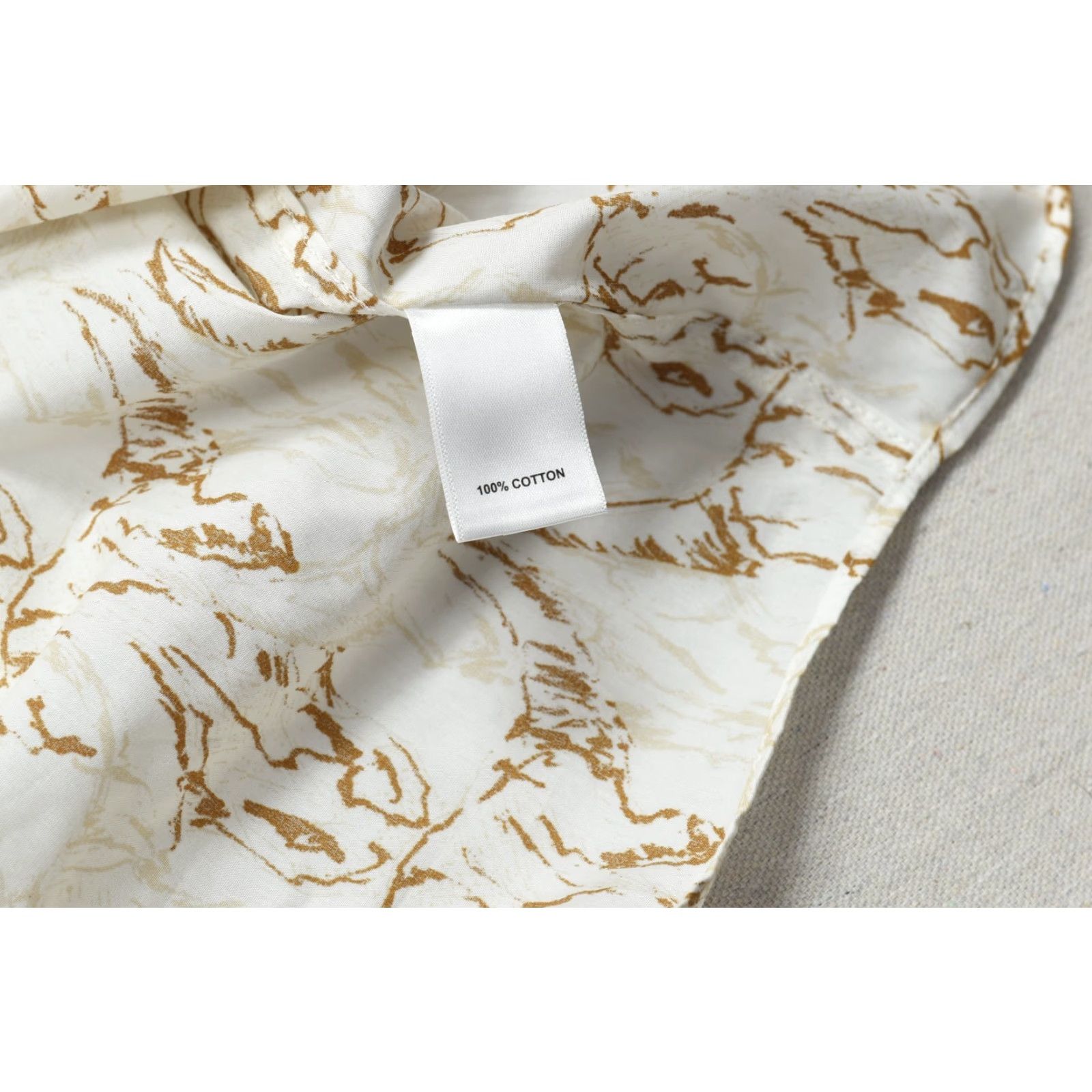 Murano Murano Button-Down Shirt Big 2X B& Tall Men Short Sleeve NWT White Beige Cotton 100% Bull Skull Accent Classic Casual Shirt Size US XXL / EU 58 / 5 - 6 Thumbnail