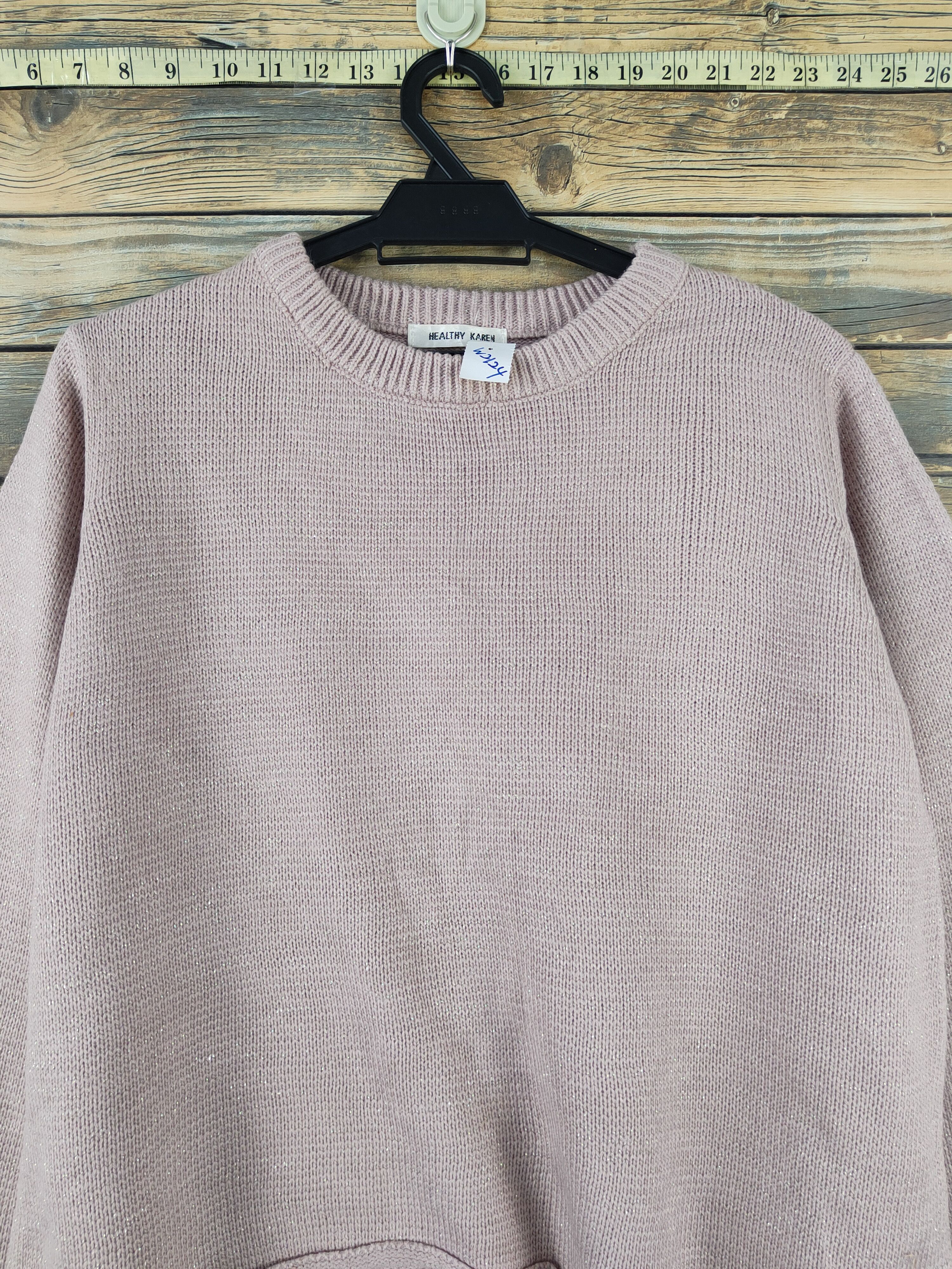 Vintage Healthy Karen Pink Knitwear Crop Tops #W2124 Size M / US 6-8 / IT 42-44 - 2 Thumbnail