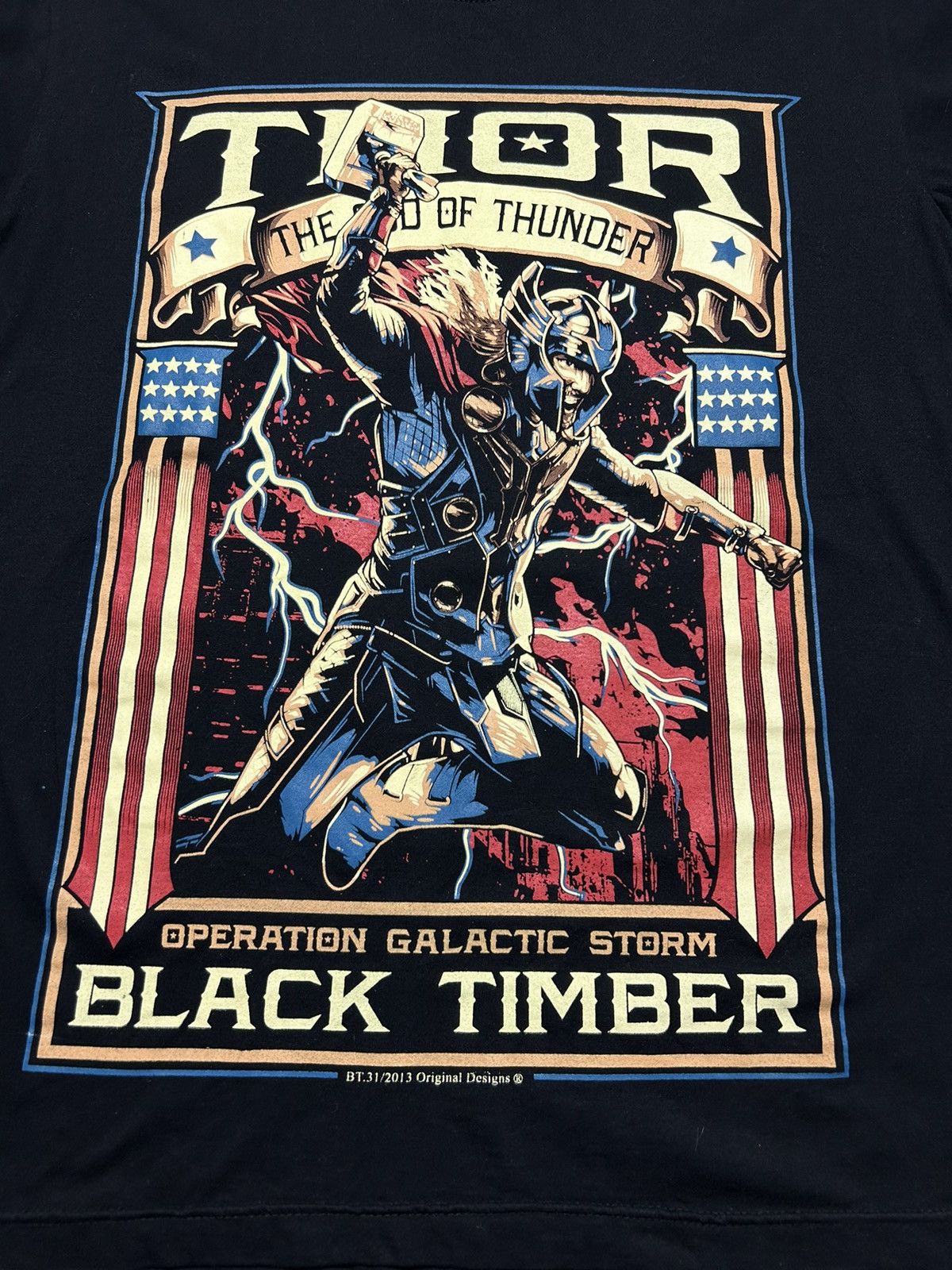 Marvel Comics Thor The God Of Thunder Balck Timber 2013 T-Shirt Size US L / EU 52-54 / 3 - 4 Thumbnail
