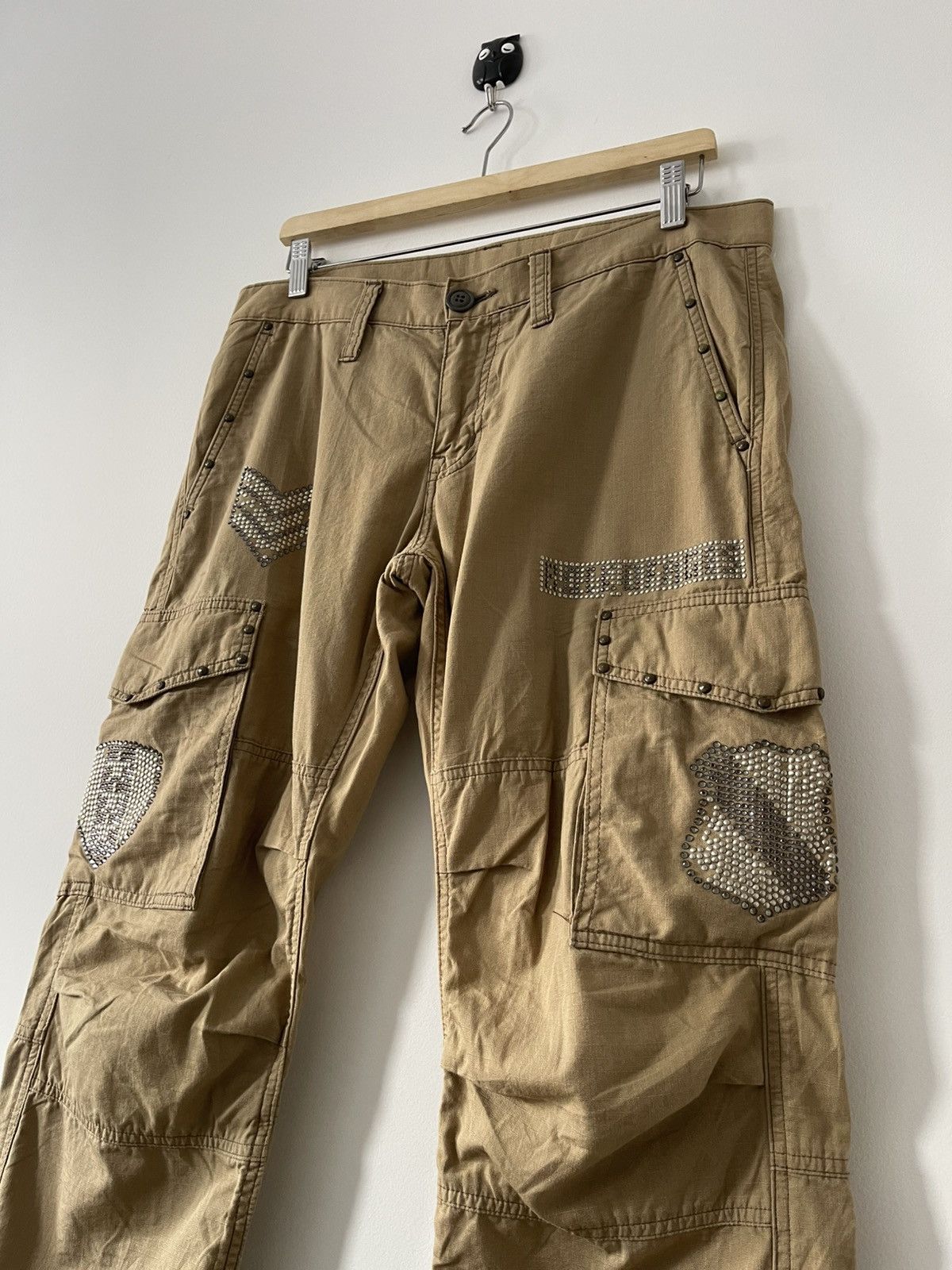 Seditionaries Rare Vintage RATTLE TRAP Japan Parachute Bondage Cargo Pant Size US 34 / EU 50 - 7 Thumbnail