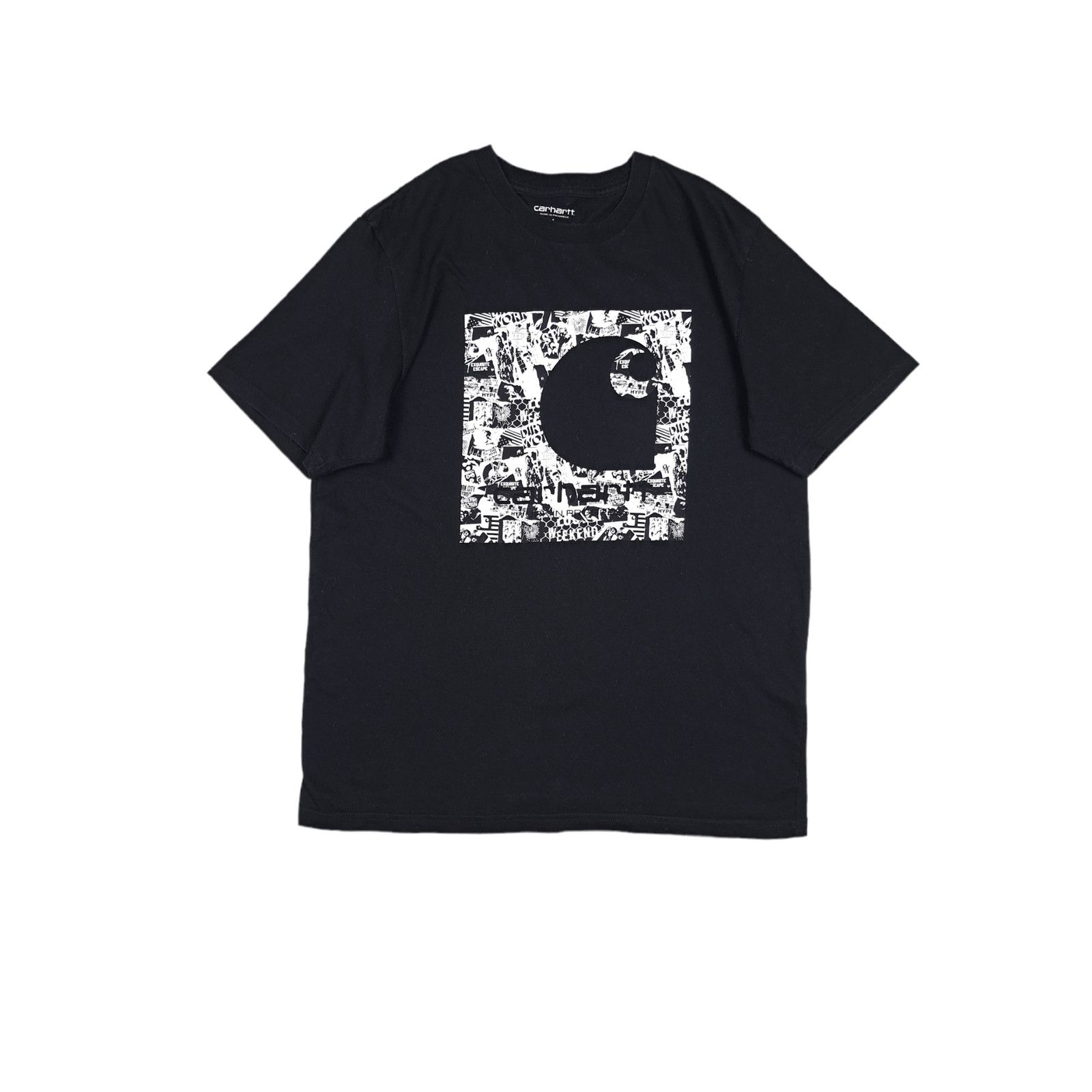 Carhartt × Carhartt Wip 💎CARHARTT WIP S/S COLLAGE T-SHIRT / BLACK / WHITE Size US L / EU 52-54 / 3 - 1 Thumbnail