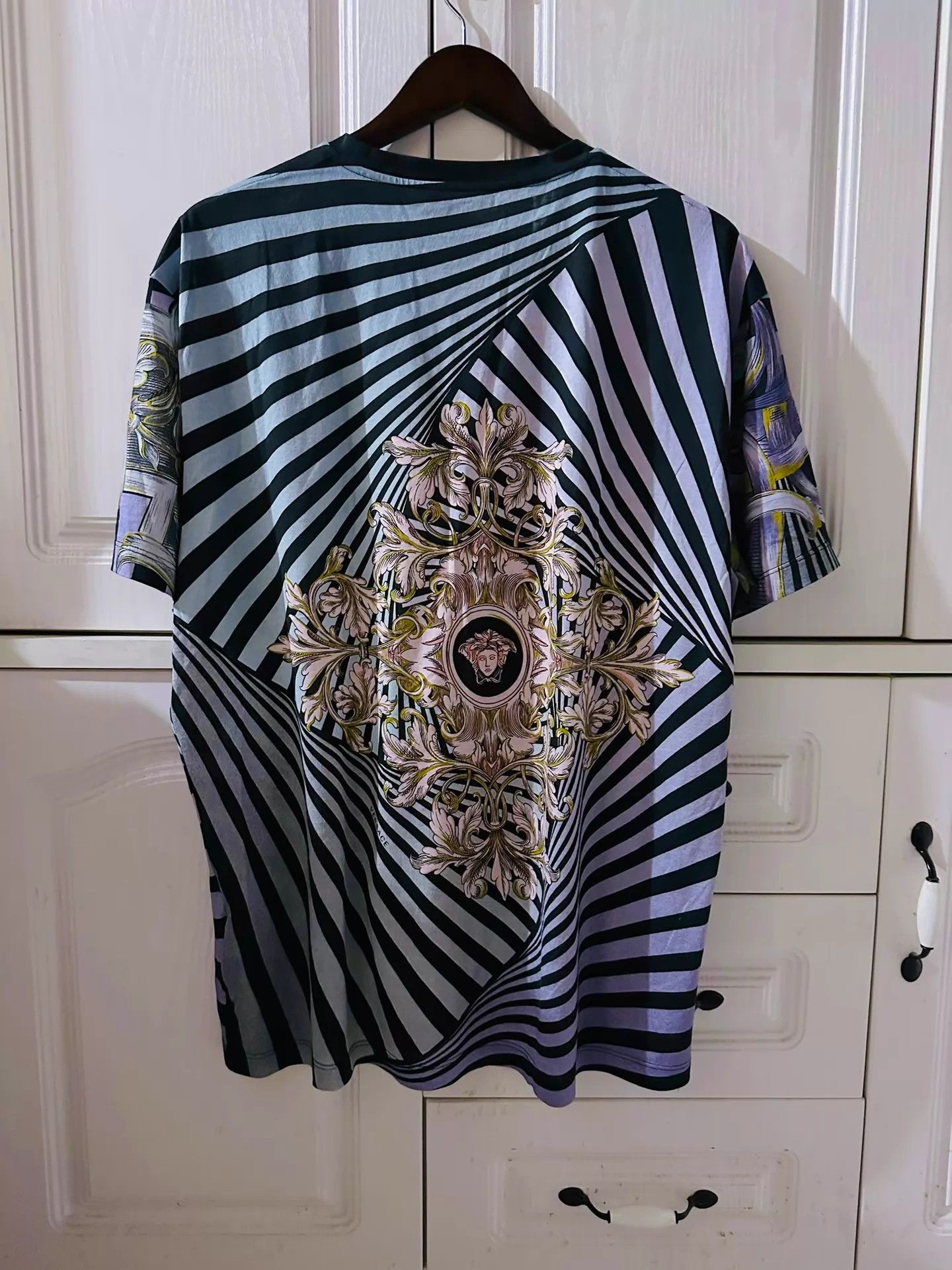 Versace Versace Baroque Medusa Print Short Sleeve T-Shirt Size US XXL / EU 58 / 5 - 2 Thumbnail
