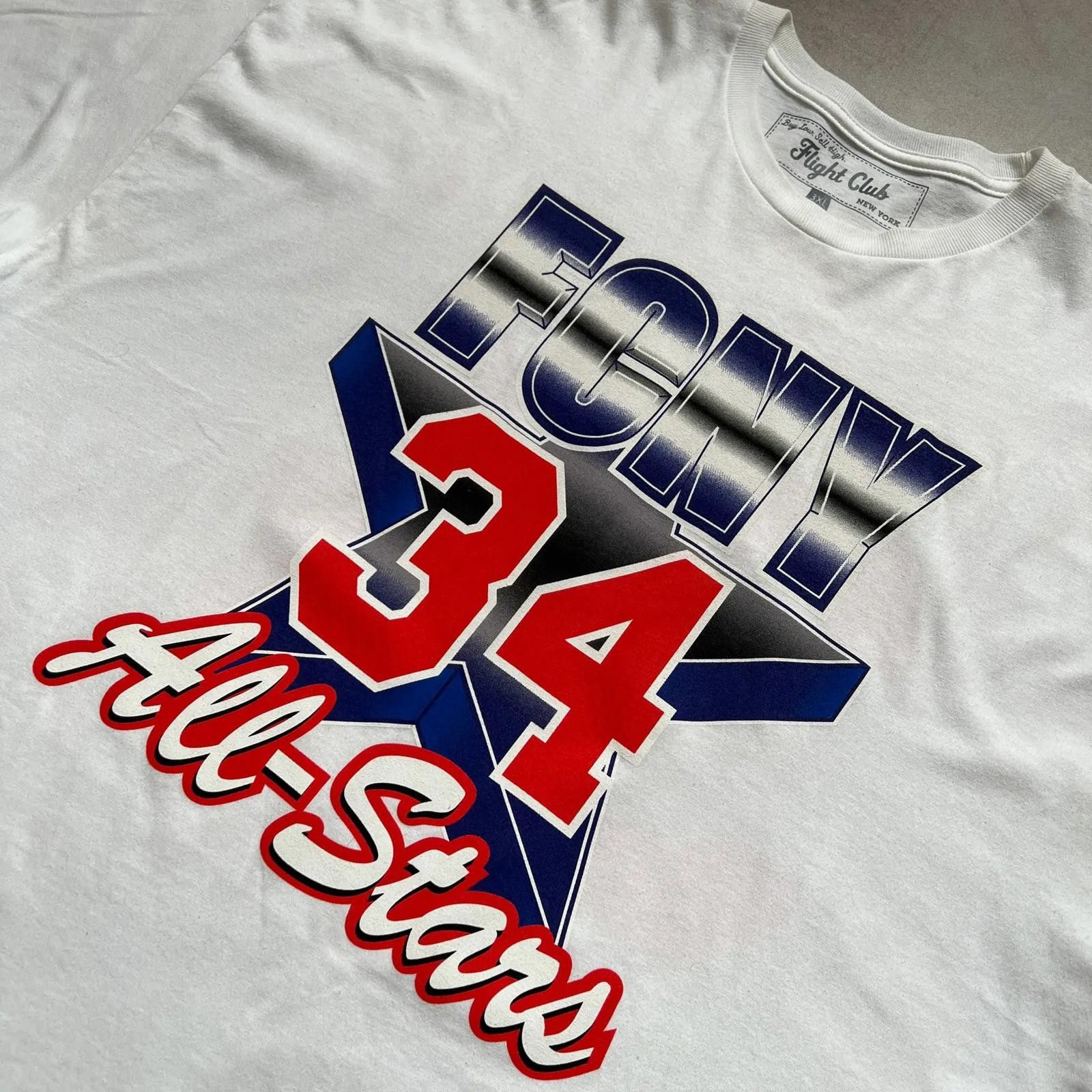 Designer 2000s Rare Flight Club New York White T Shirt - 3XL Size US XXL / EU 58 / 5 - 4 Thumbnail