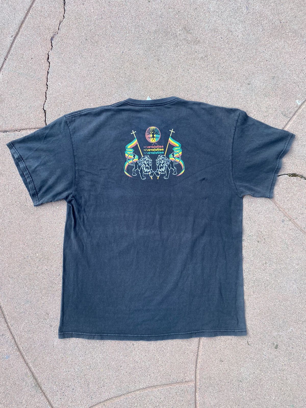 Vintage VINTAGE Haile Selassie Rastafarian Tee Size US XL / EU 56 / 4 - 2 Thumbnail