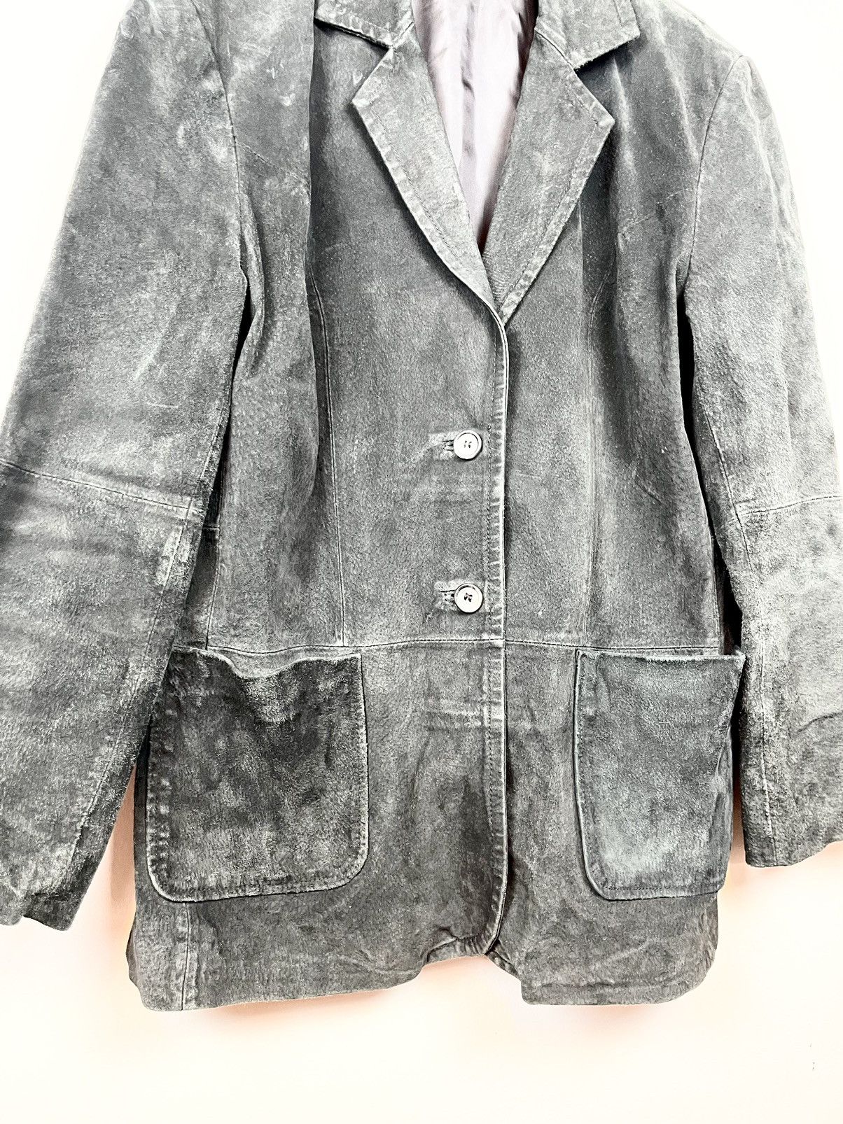 Japanese Brand × St. Johns Bay Genuine Leather Black Blazer Size US M / EU 48-50 / 2 - 2 Thumbnail